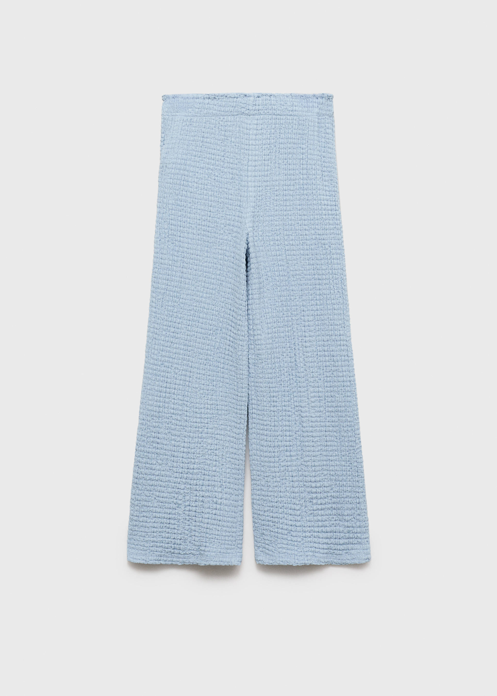Textured culotte trousers - Article without model