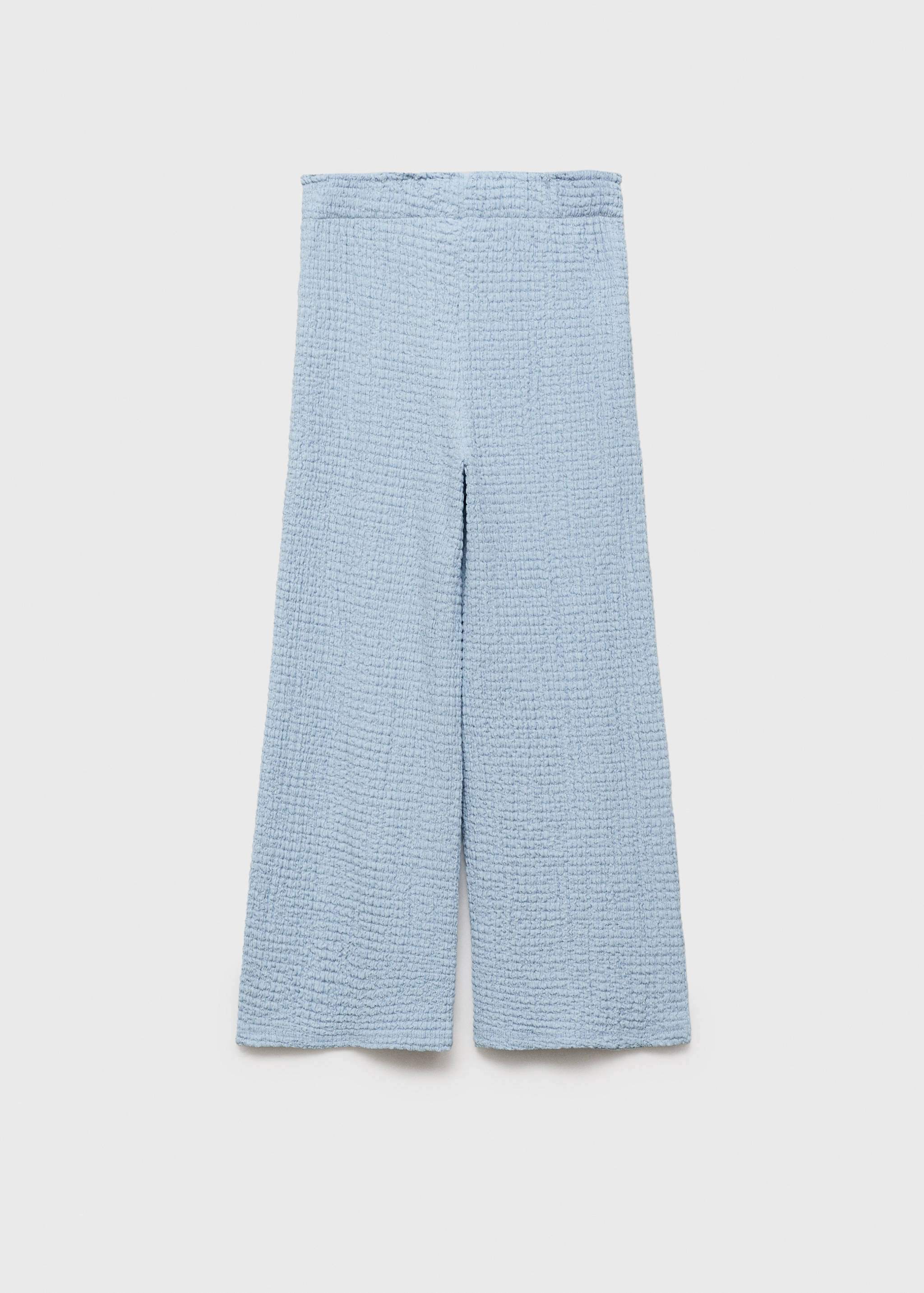 Textured culotte trousers - Reverse of the article