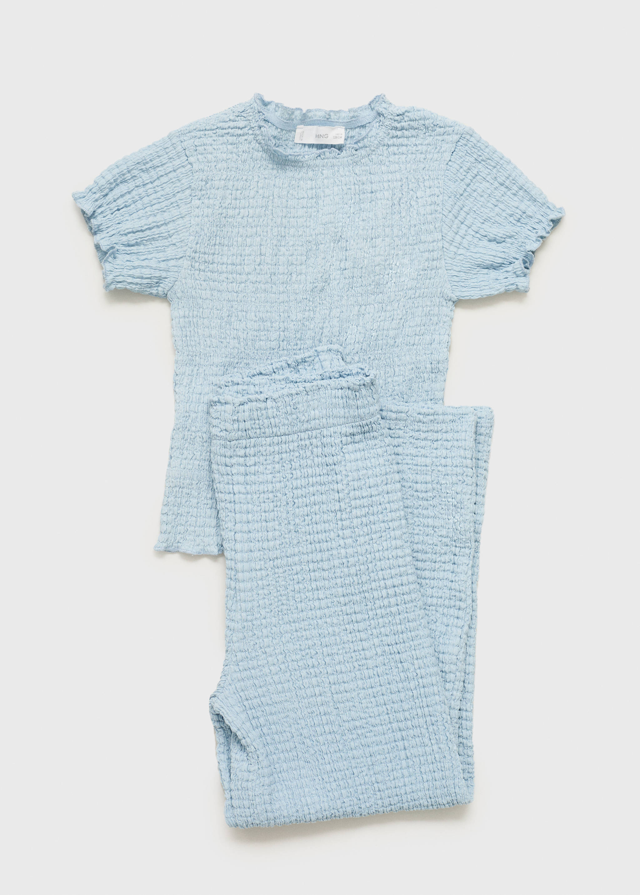 Textured culotte trousers - Details of the article 8