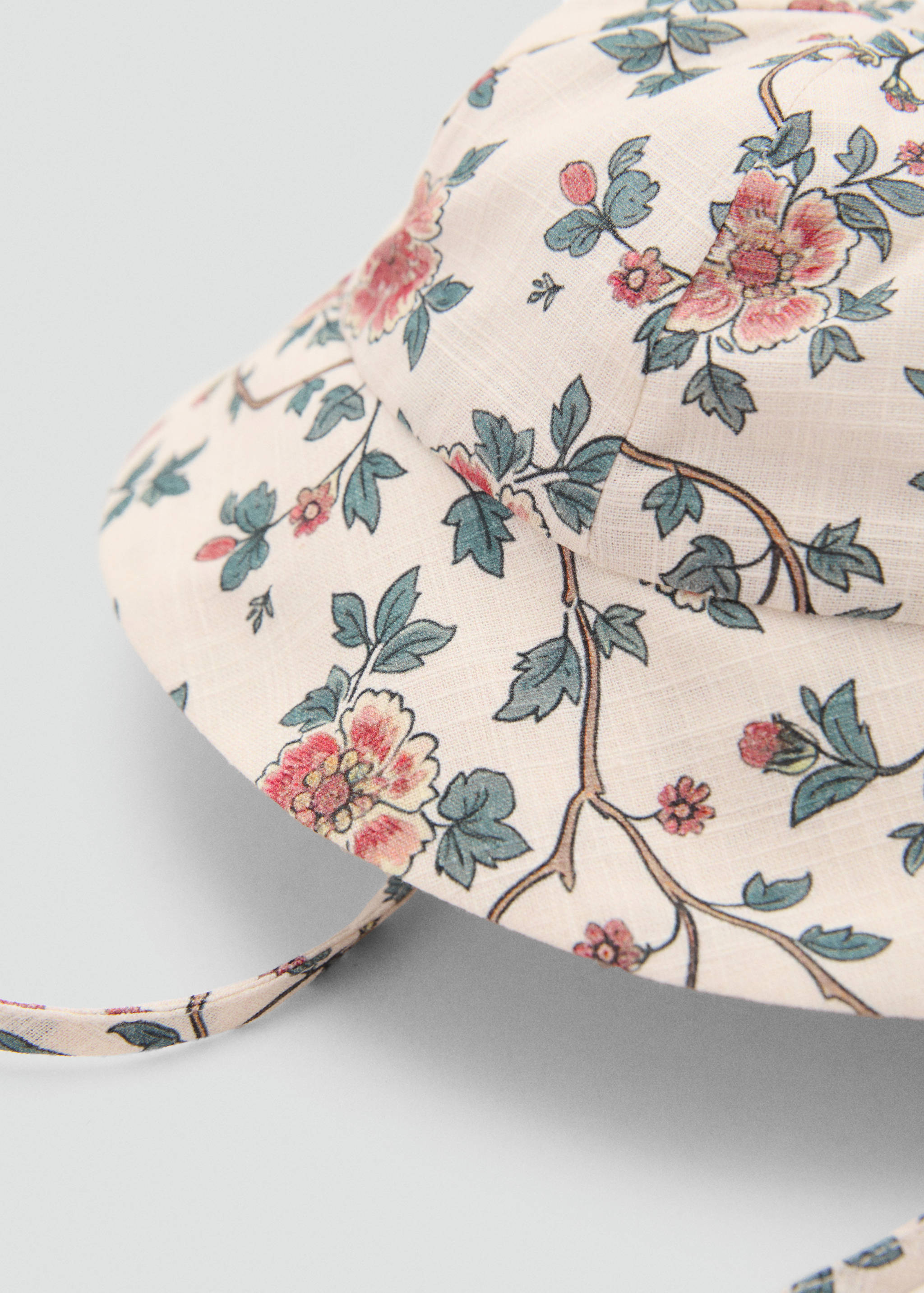 قبعة قطنية بنمط زهور - رؤية وسط