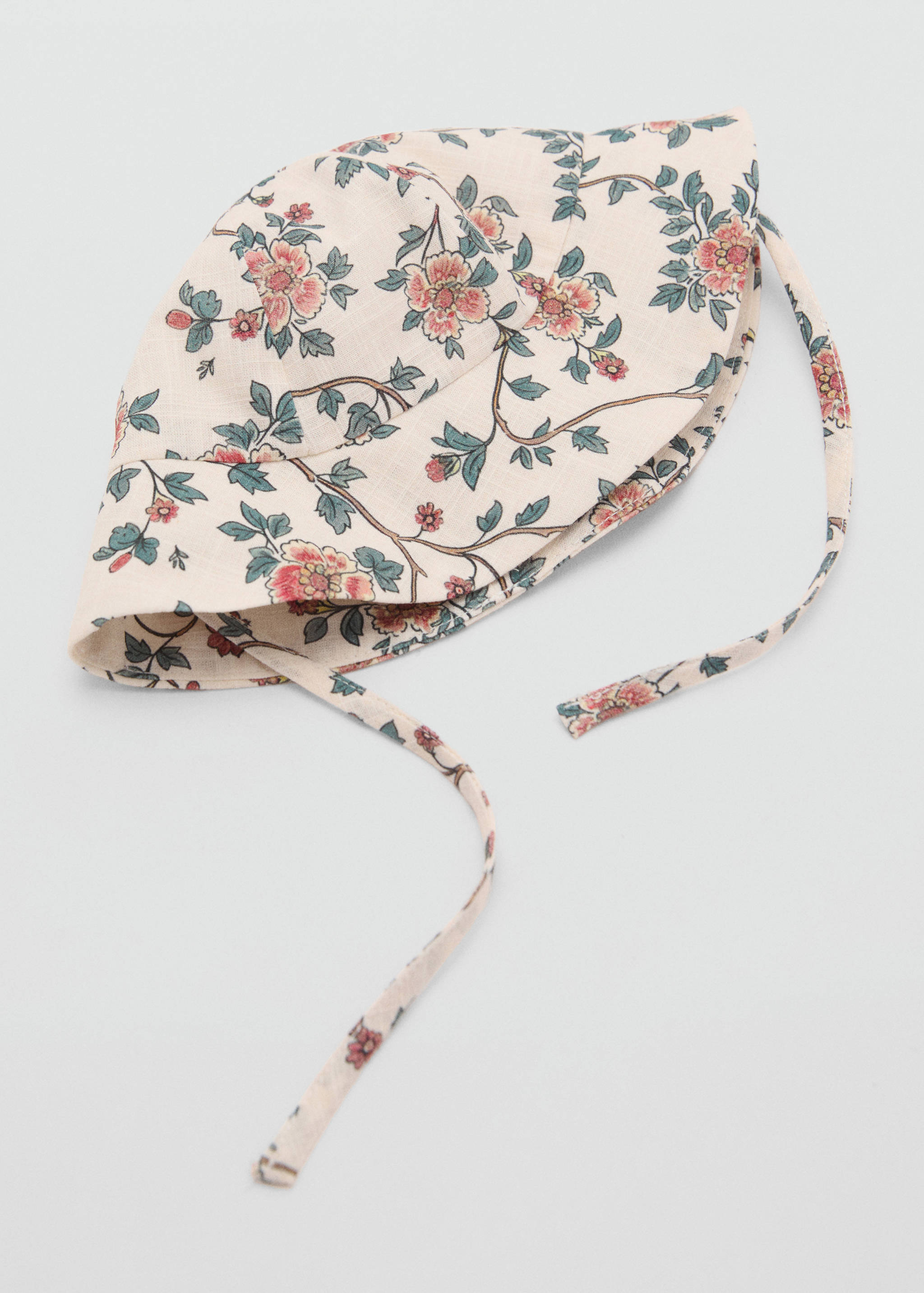 قبعة قطنية بنمط زهور - تفاصيل المنتج 1