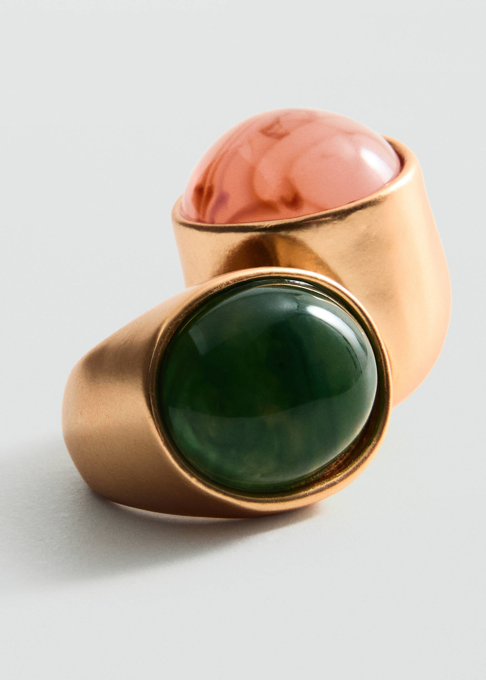 Set of 2 combined resin rings - Details of the article 1