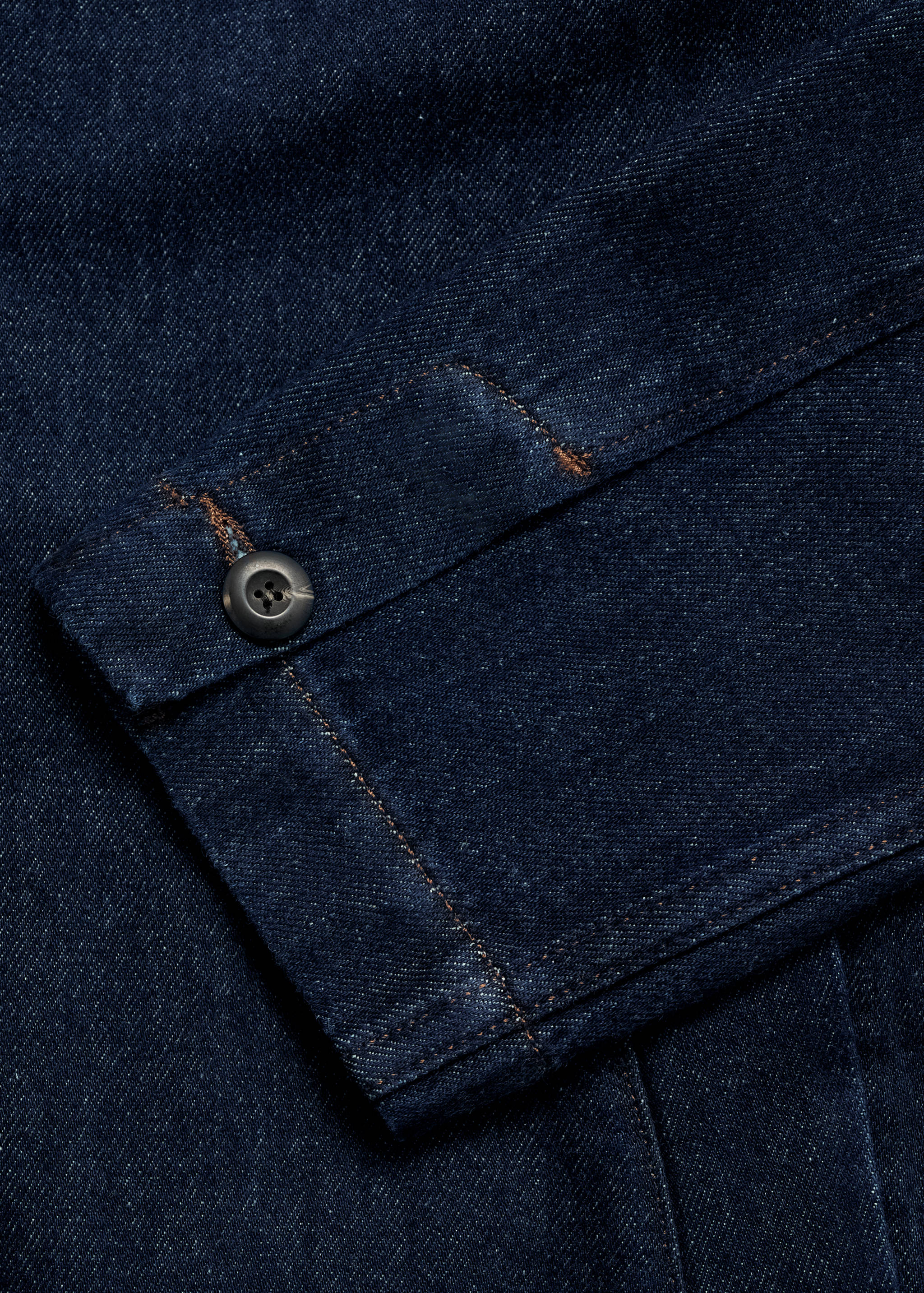 Regular kesim denim gömlek ceket - Ürün detayı 0