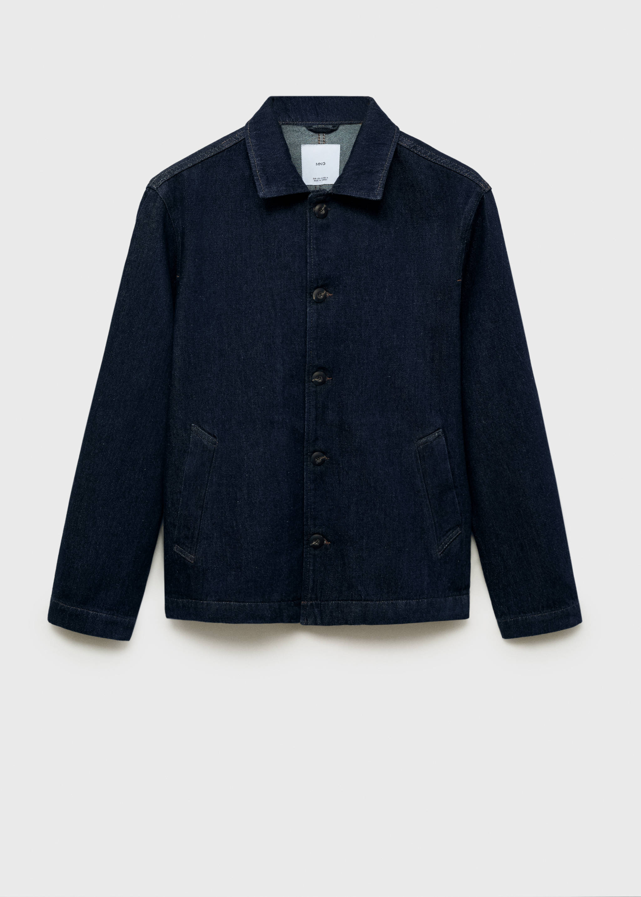 Regular-fit denim overshirt - Article without model