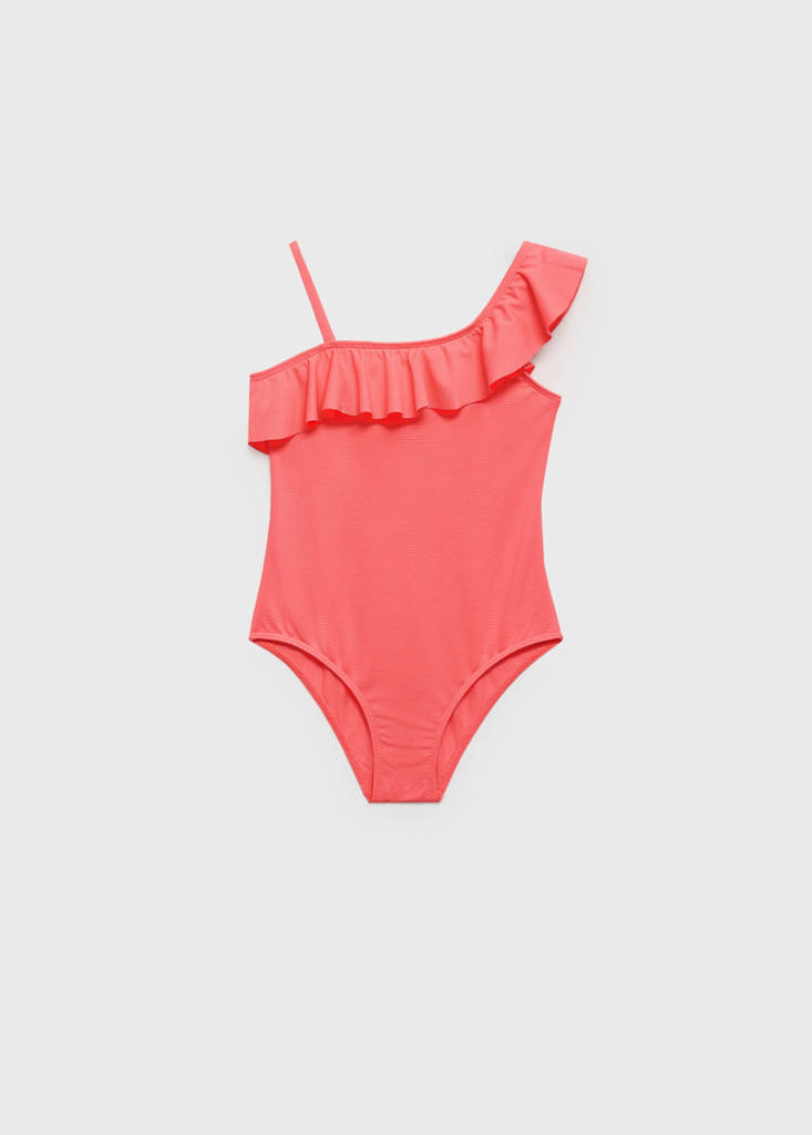 Asymmetric ruffle swimsuit - thumbnail 2