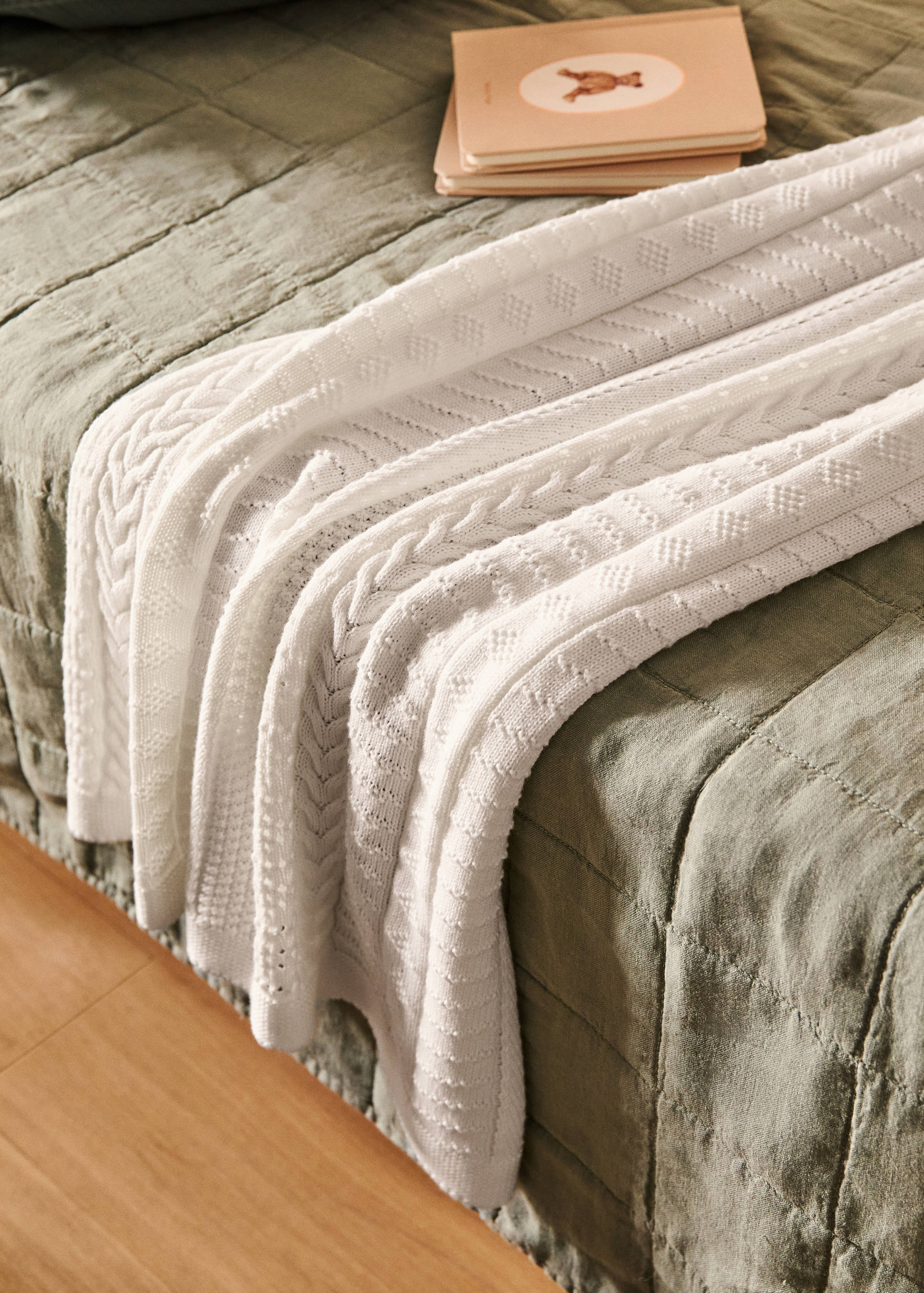 Strikket bomullspledd for barn - Total bildeutsnitt