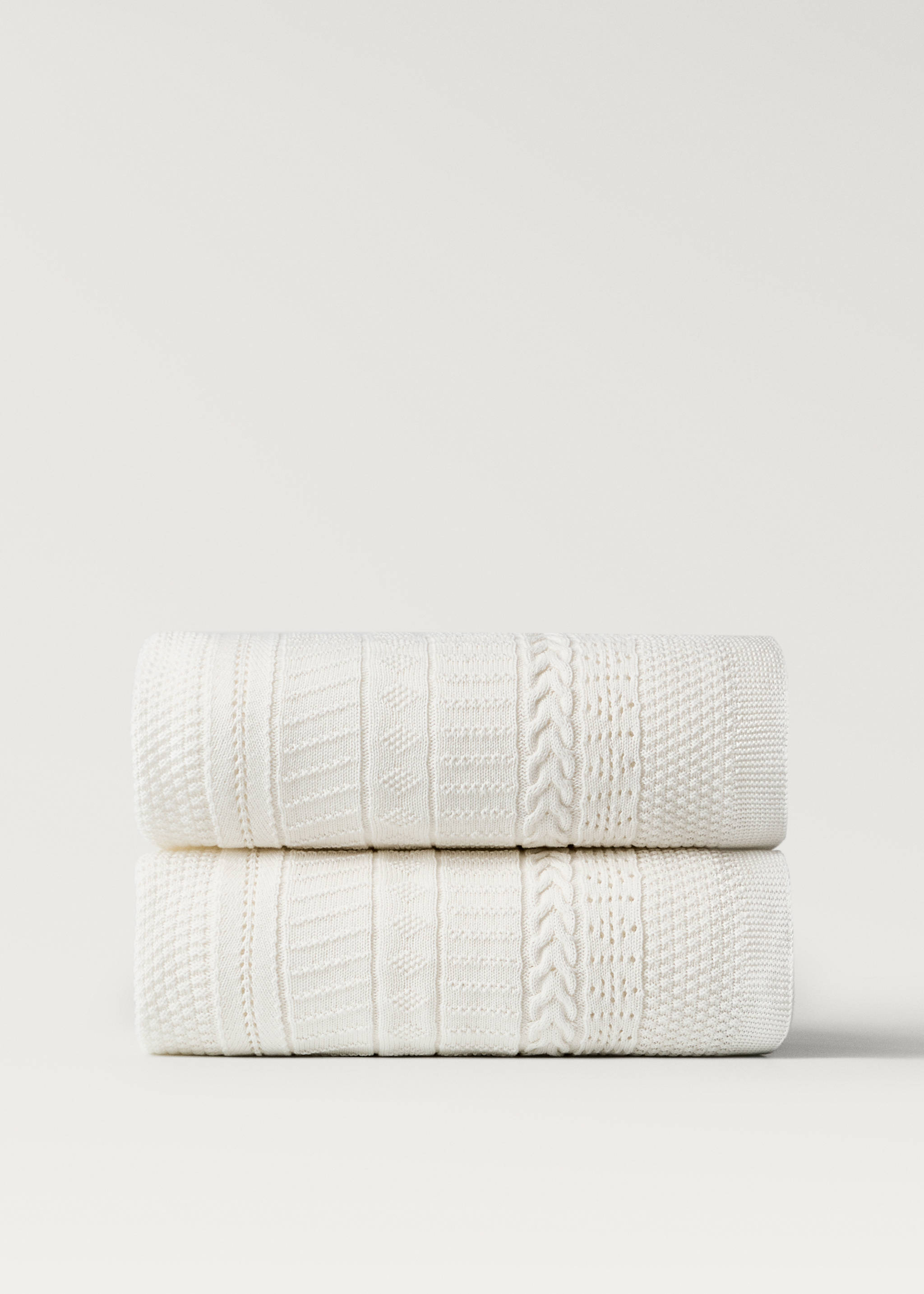 Strikket bomullspledd for barn - Artikkel uten modell