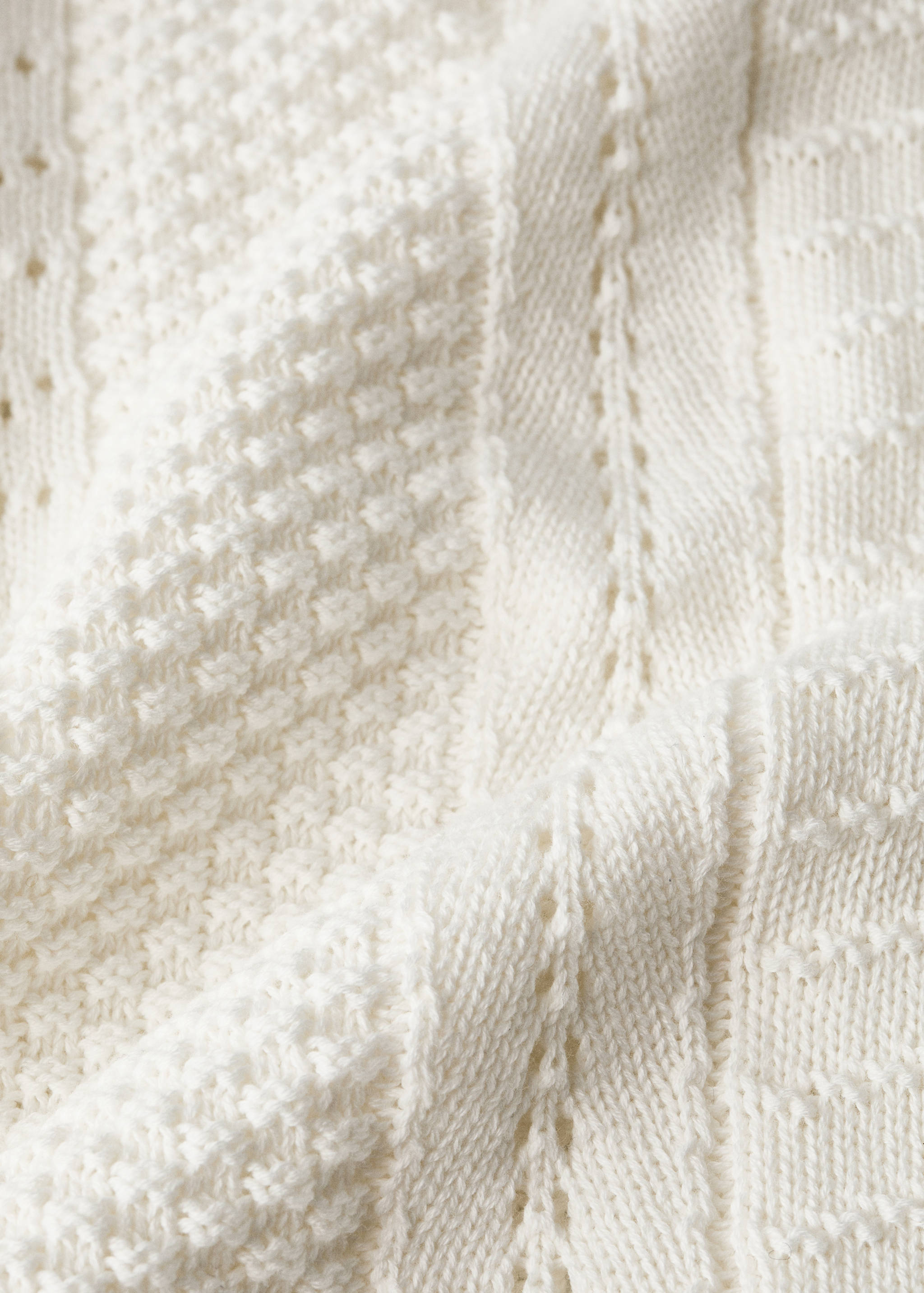 Strikket bomullspledd for barn - Artikkeldetalj 1