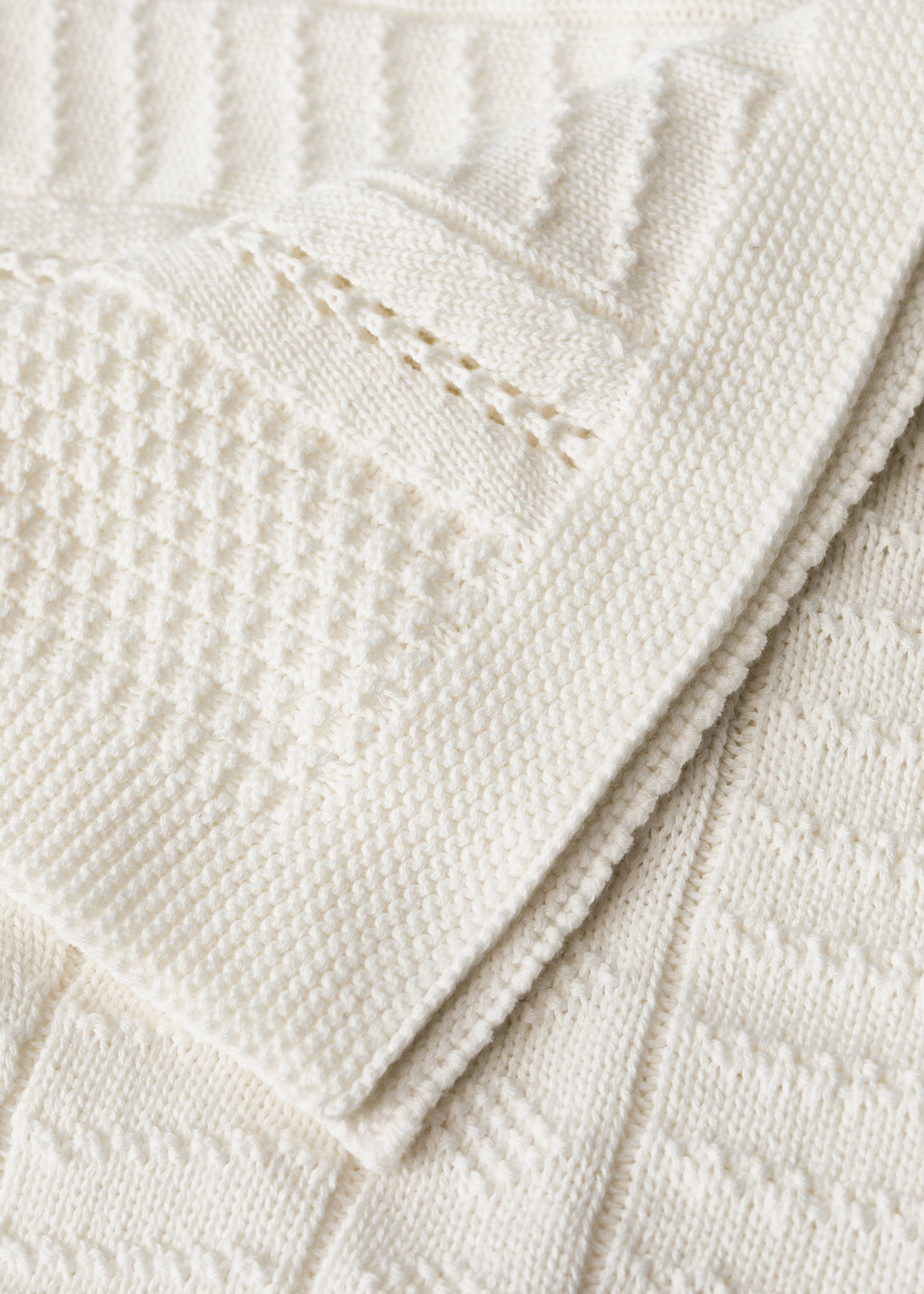 Strikket bomullspledd for barn - Artikkeldetalj 2