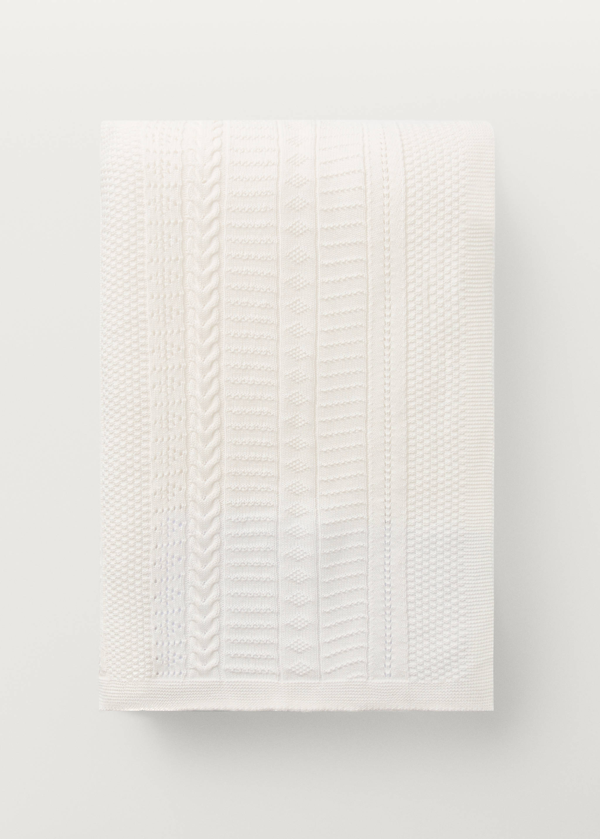 Strikket bomullspledd for barn - Artikkeldetalj 4