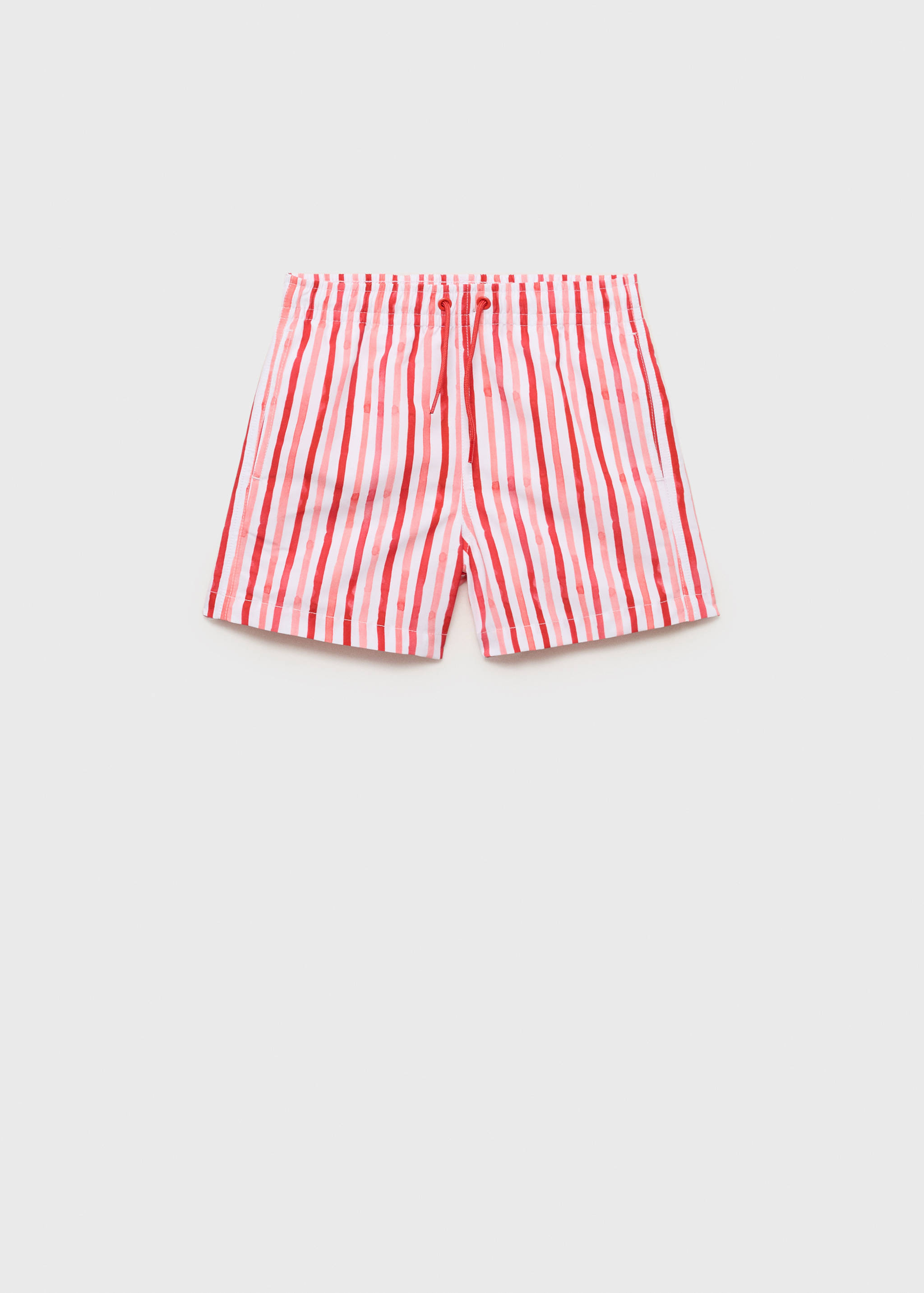 Striped drawstring swimsuit - Article without model