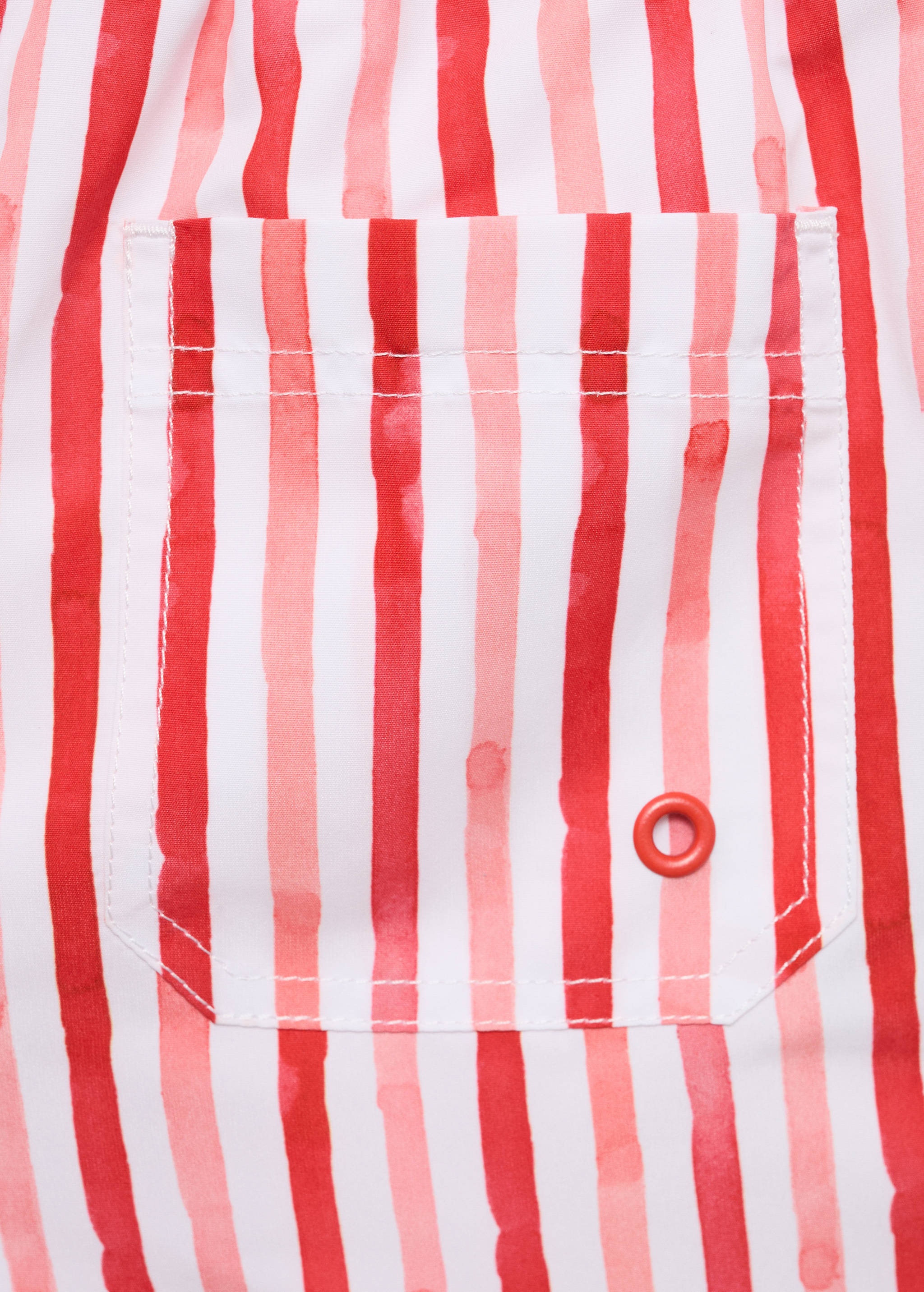 Striped drawstring swimsuit - Details of the article 0