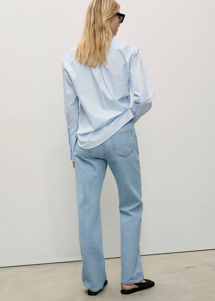 Matilda medium-rise straight-fit jeans — Light Blue