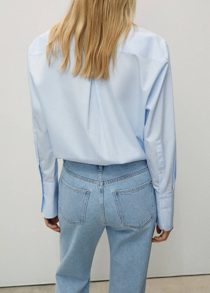 Matilda medium-rise straight-fit jeans — Light Blue