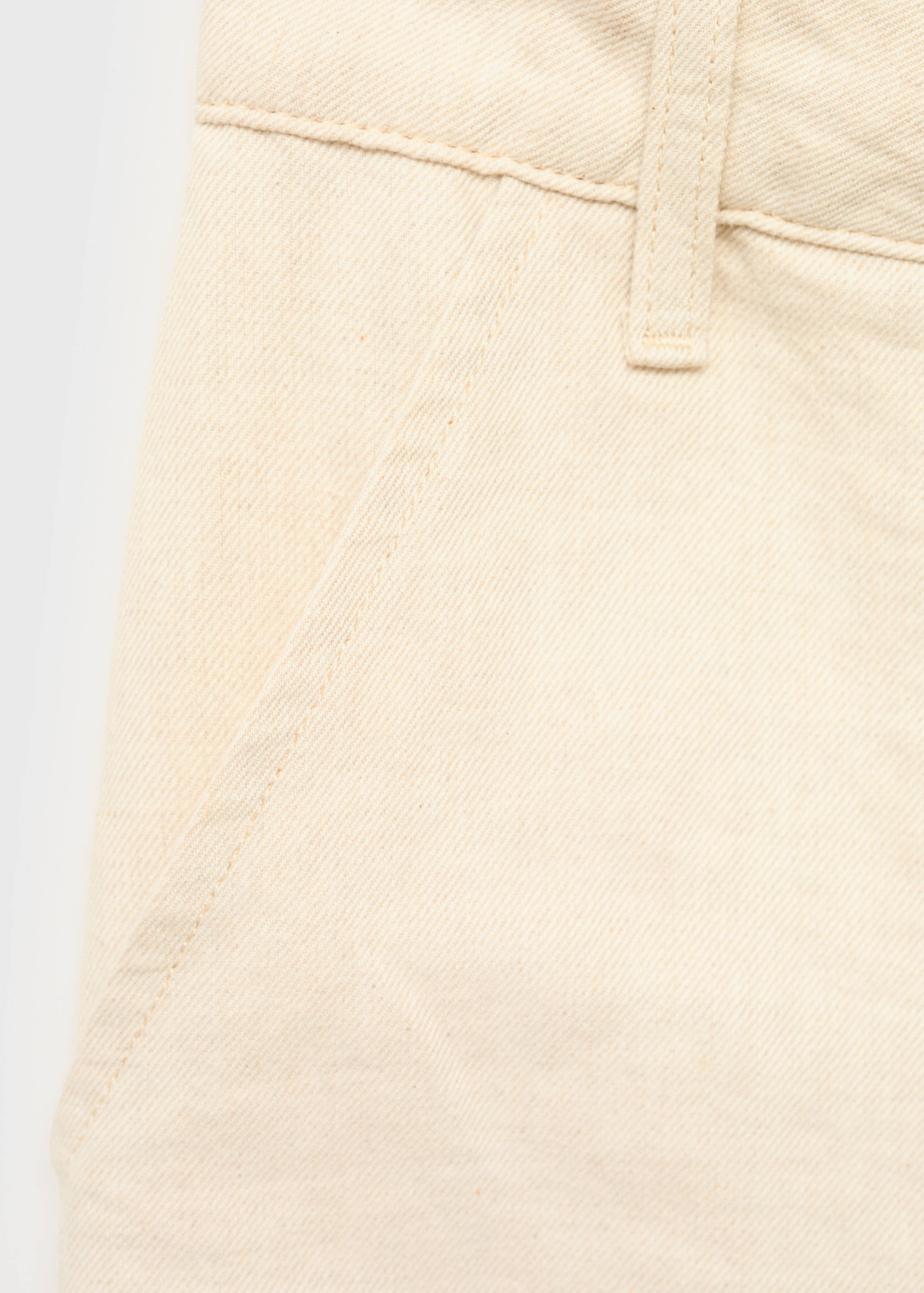 Linen cargo trousers with puffed hem - Details of the article 8