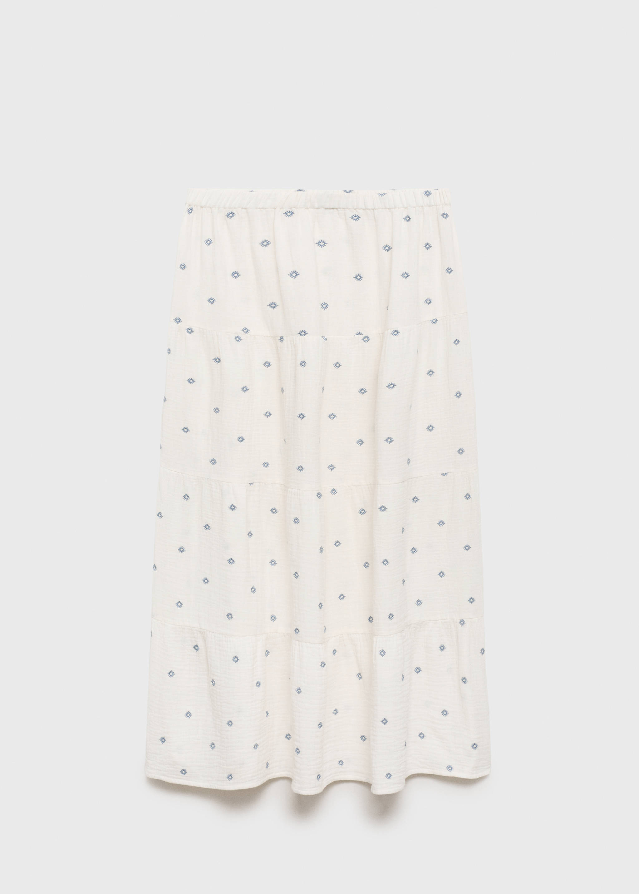 Ausgestellter Rock mit Stickereien - Artikel ohne Model