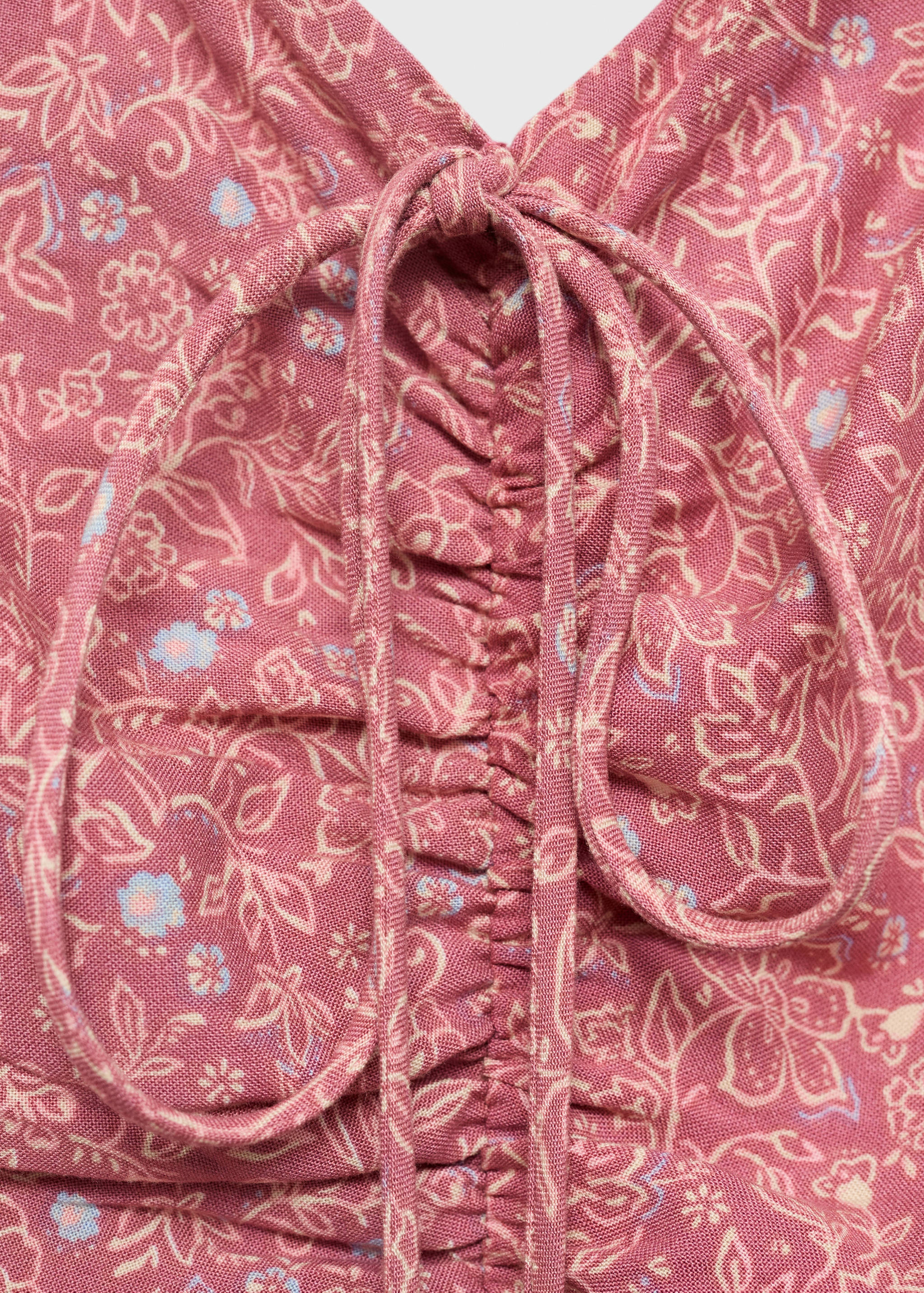 Vestido fruncido estampado - Detalle del artículo 8
