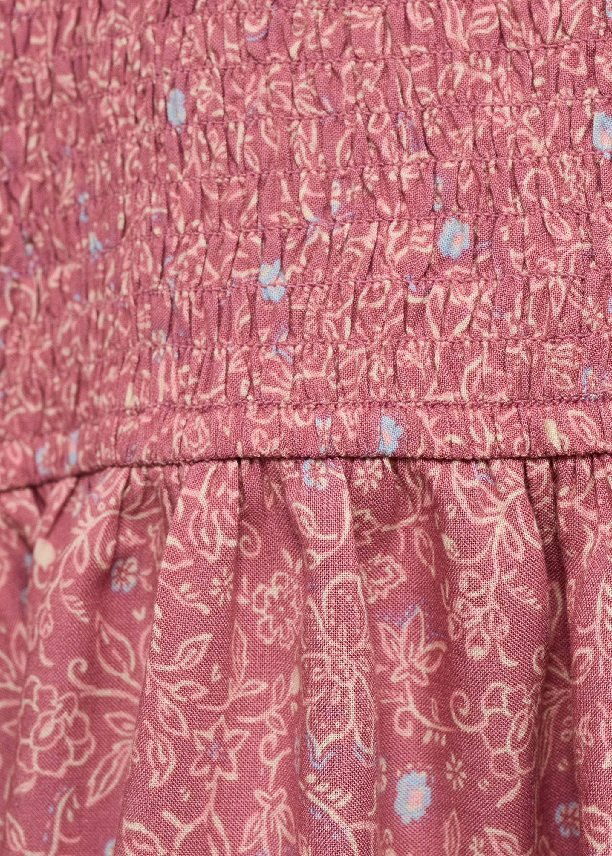 Vestido fruncido estampado - Detalle del artículo 0