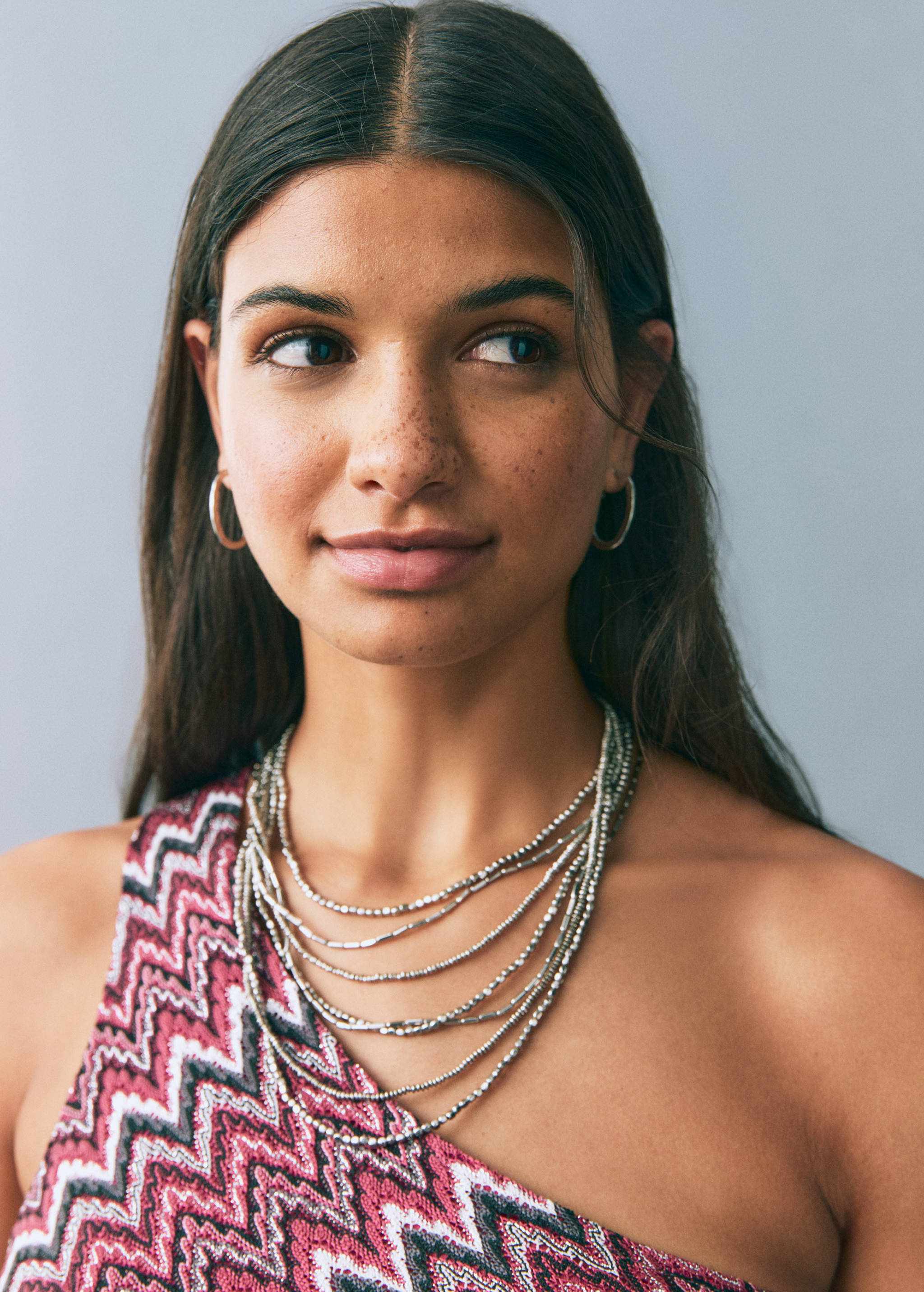 Zig-zag print dress - Details of the article 1