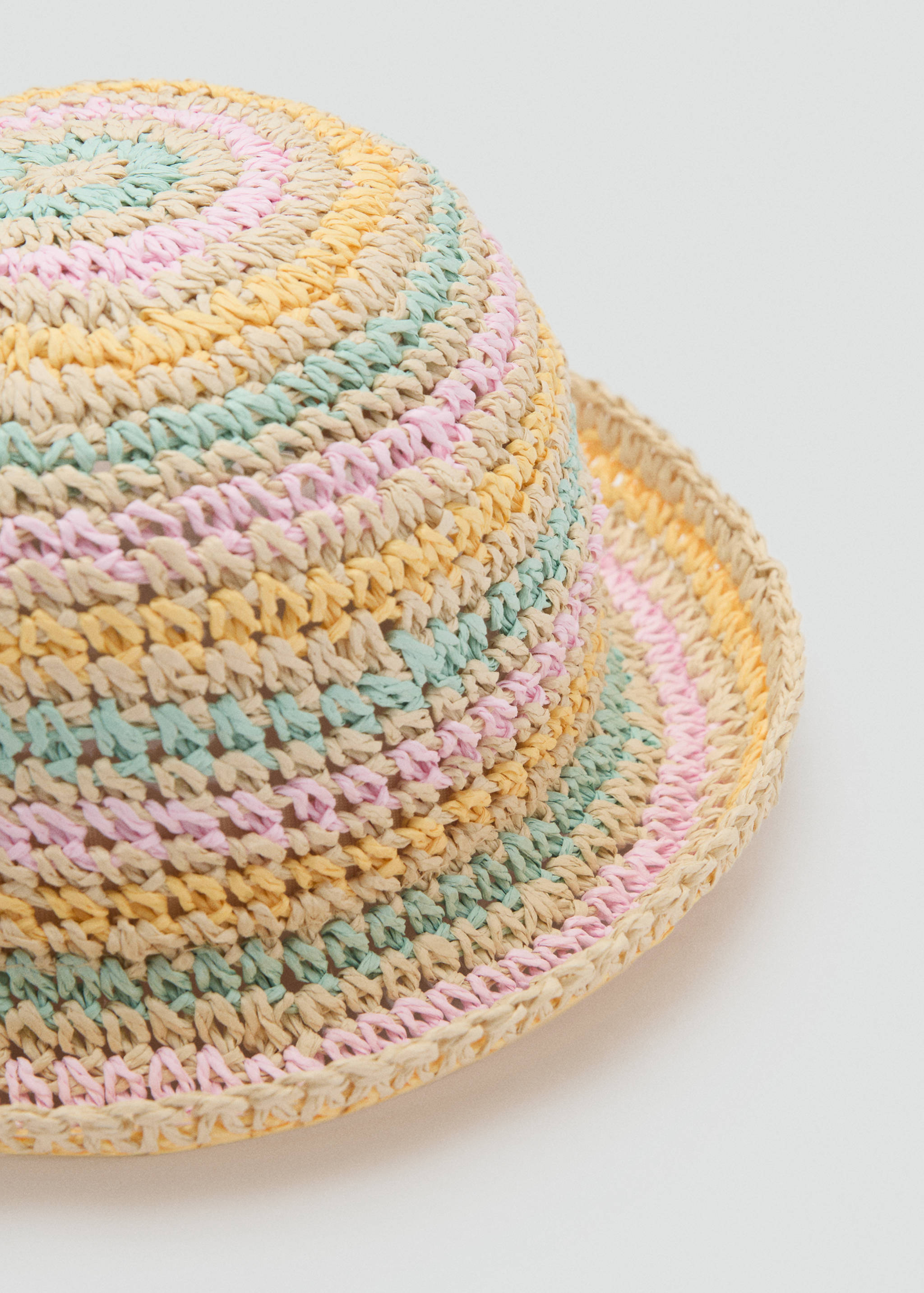 Combined natural fibre hat - Medium plane