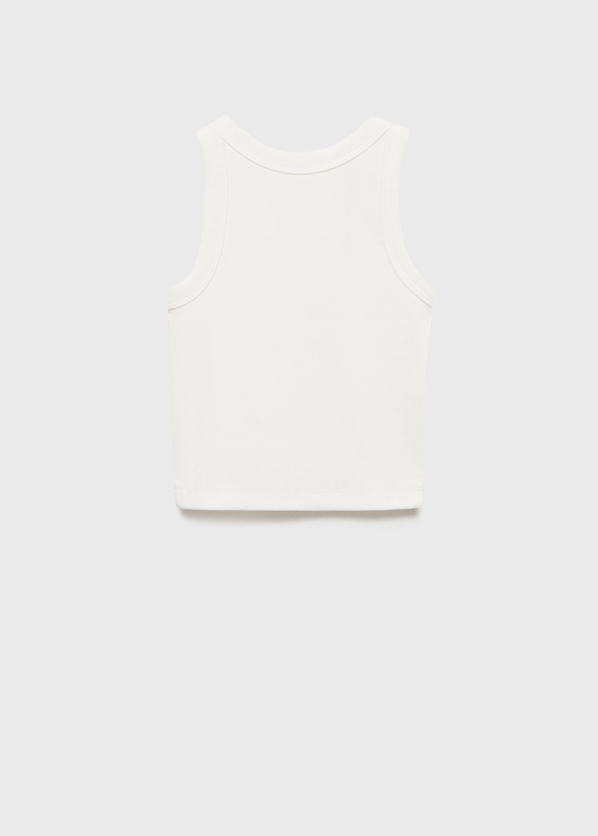 Knitted cropped top - Reverse of the article