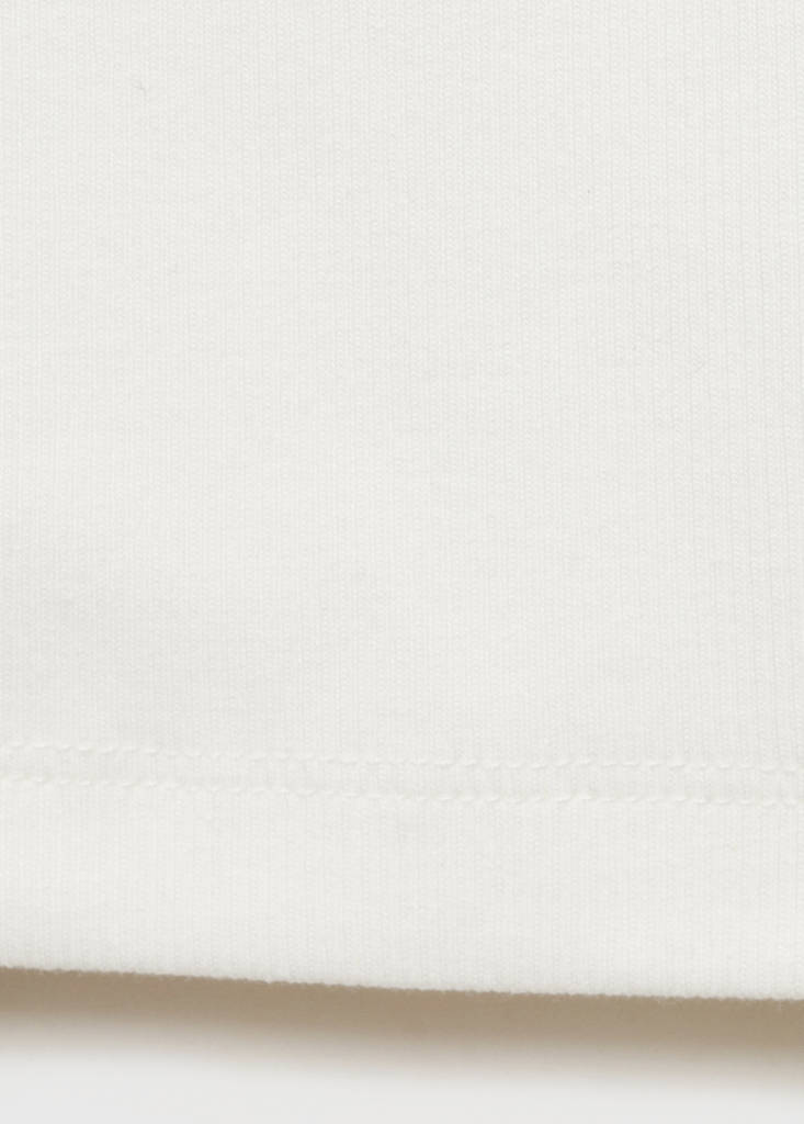 Knitted cropped top — Off White