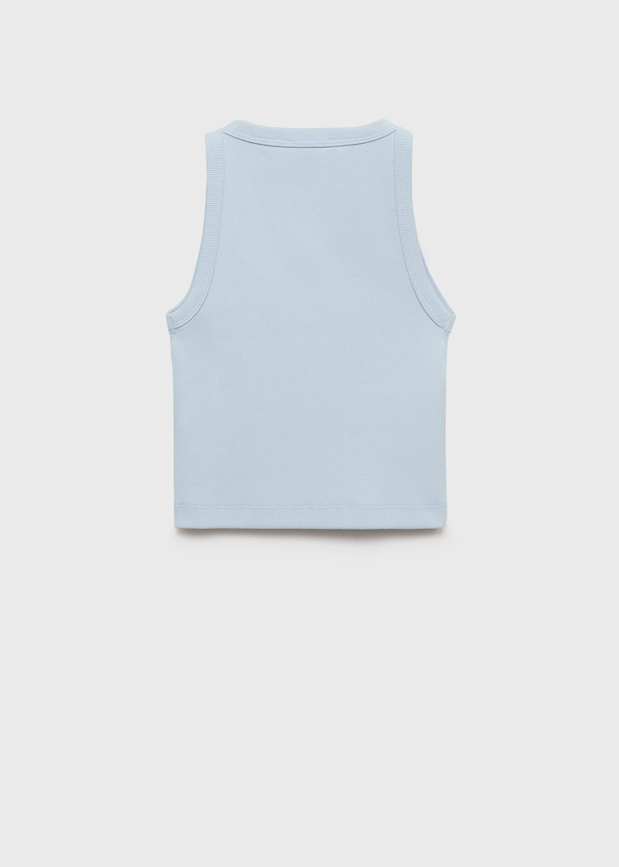 Knitted cropped top - Reverse of the article