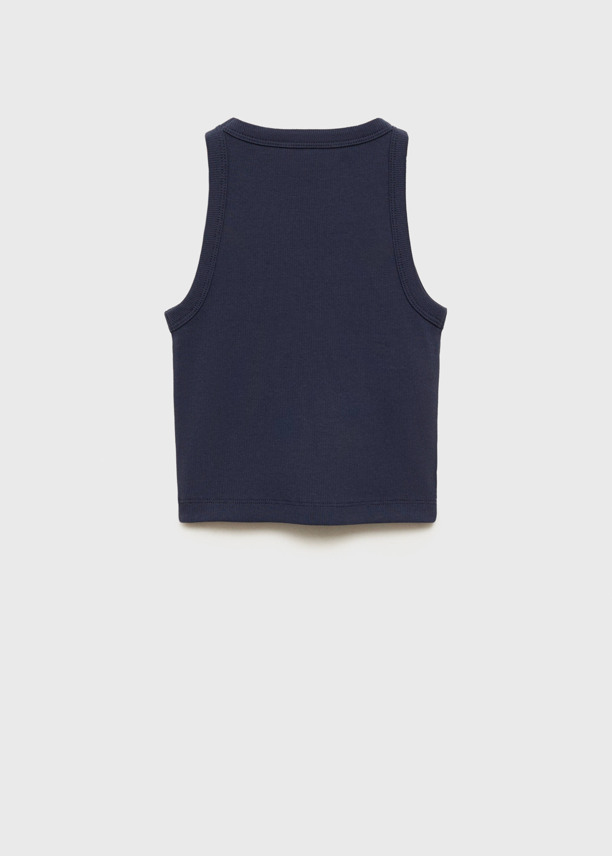 Knitted cropped top - Reverse of the article