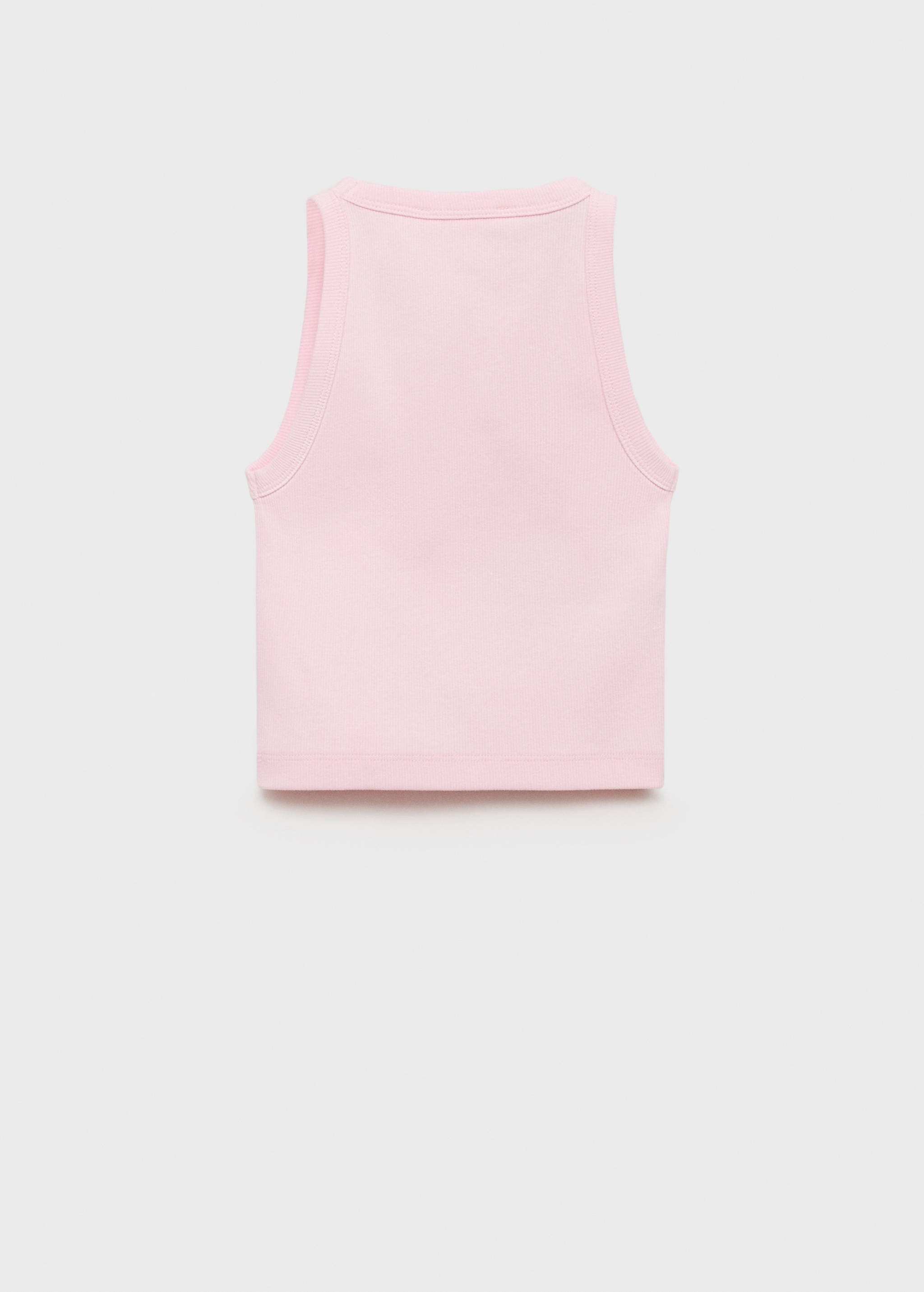 Knitted cropped top - Reverse of the article