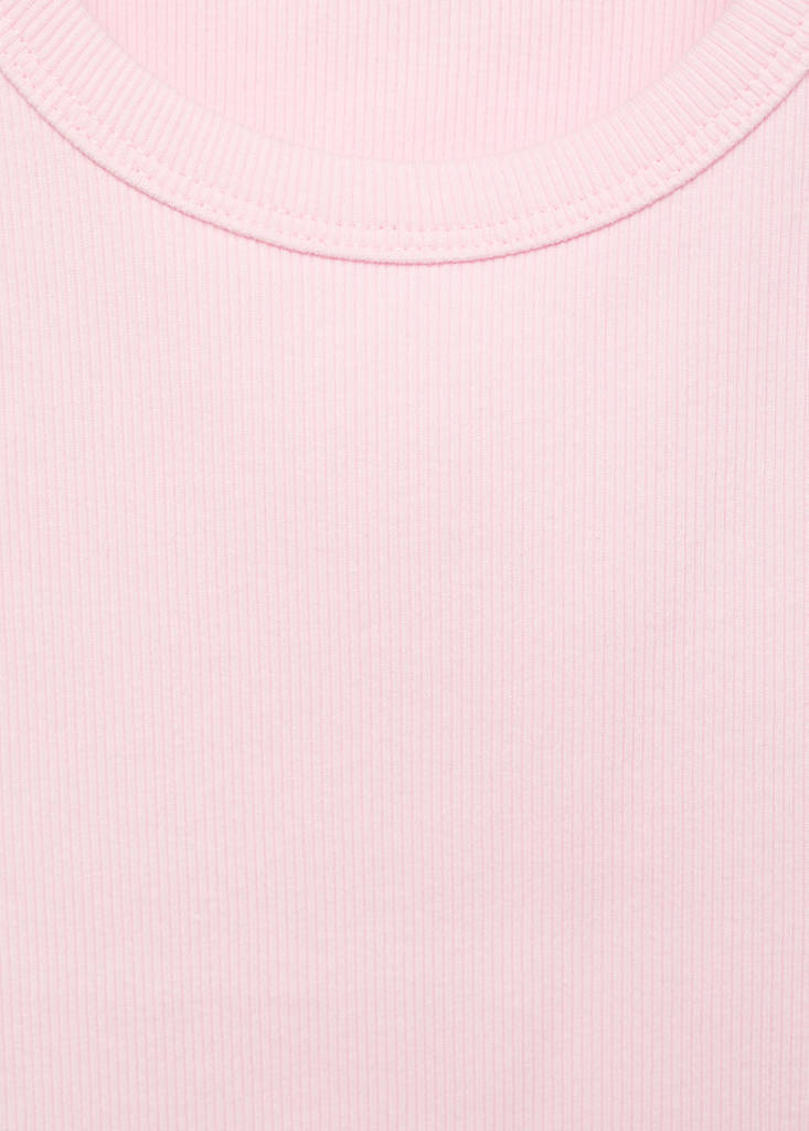 Knitted cropped top — Pink