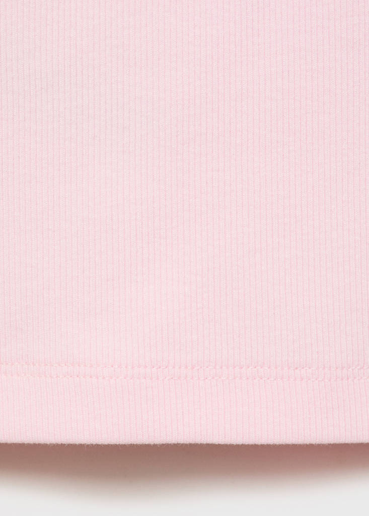 Knitted cropped top — Pink