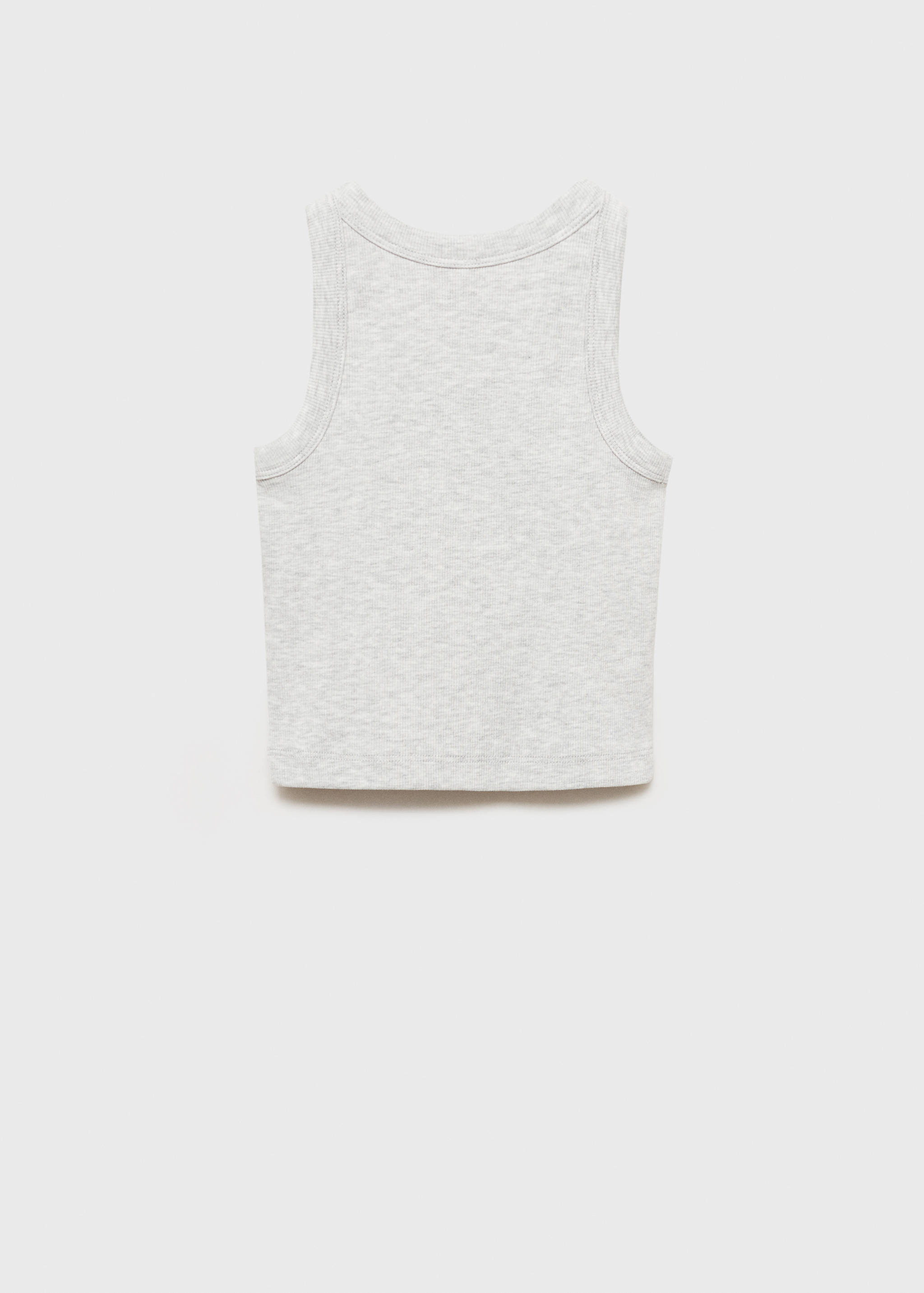 Knitted cropped top - Reverse of the article