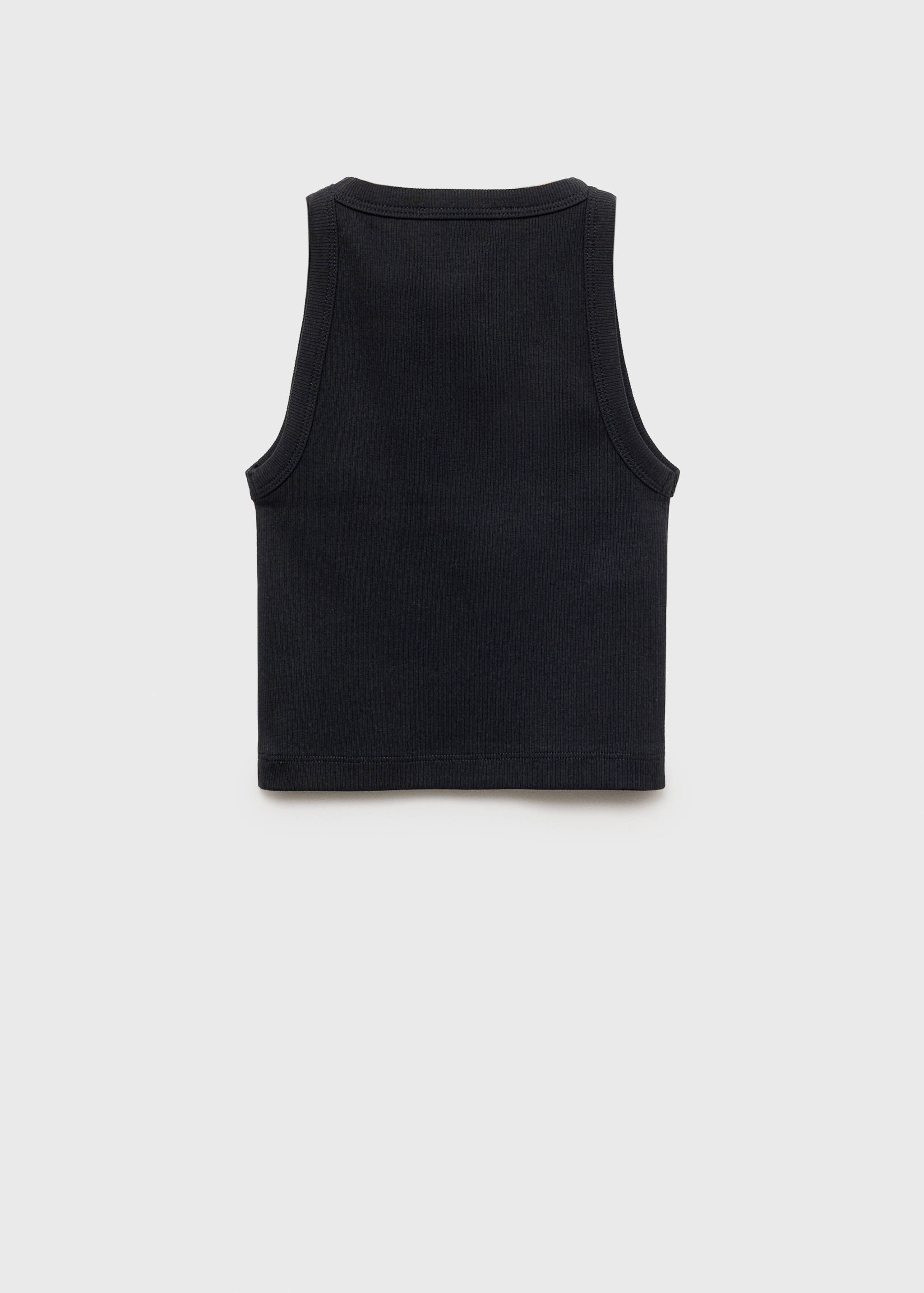 Knitted cropped top - Reverse of the article