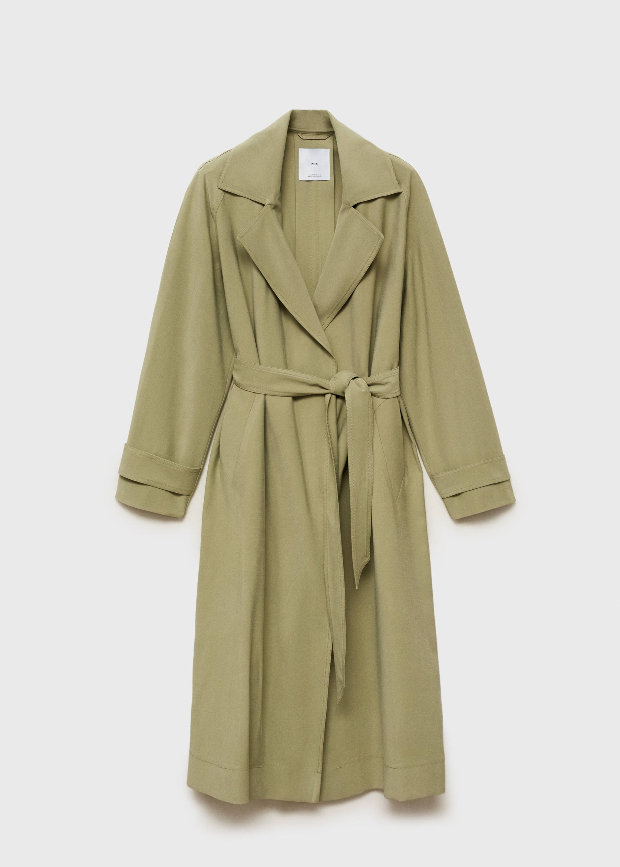 Мягкий тренч с поясом - Изделие без модели