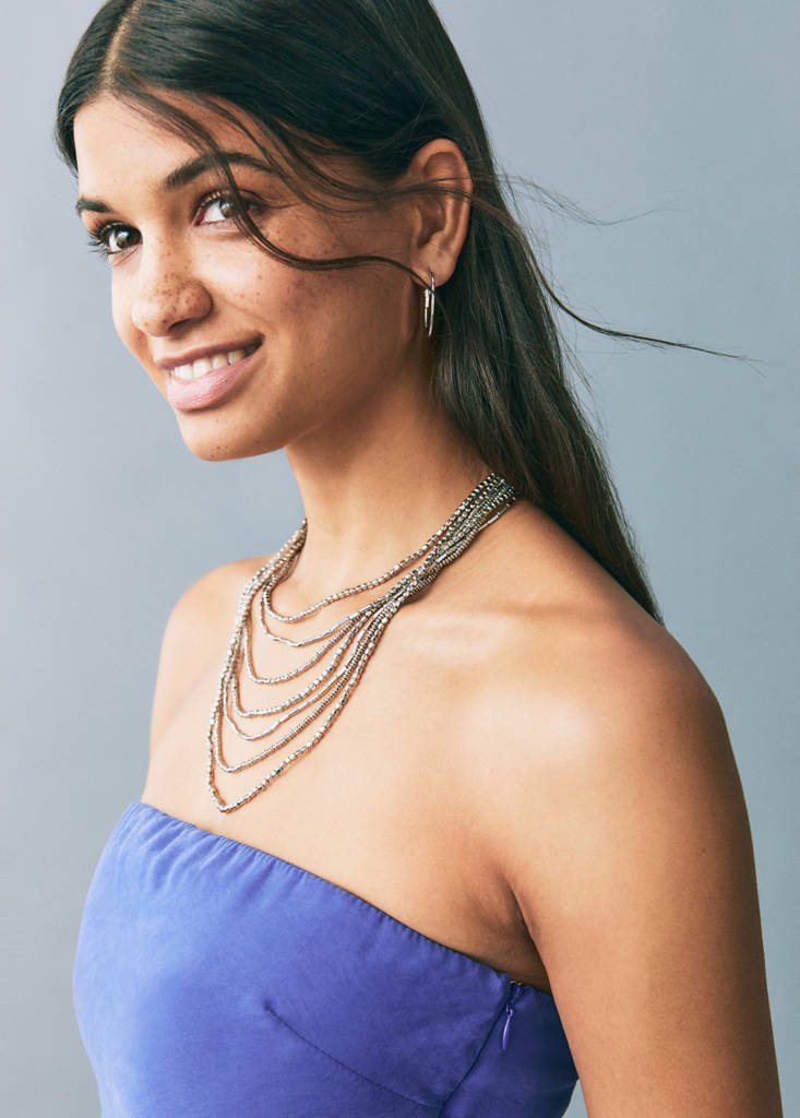 Long strapless jumpsuit — Vibrant blue