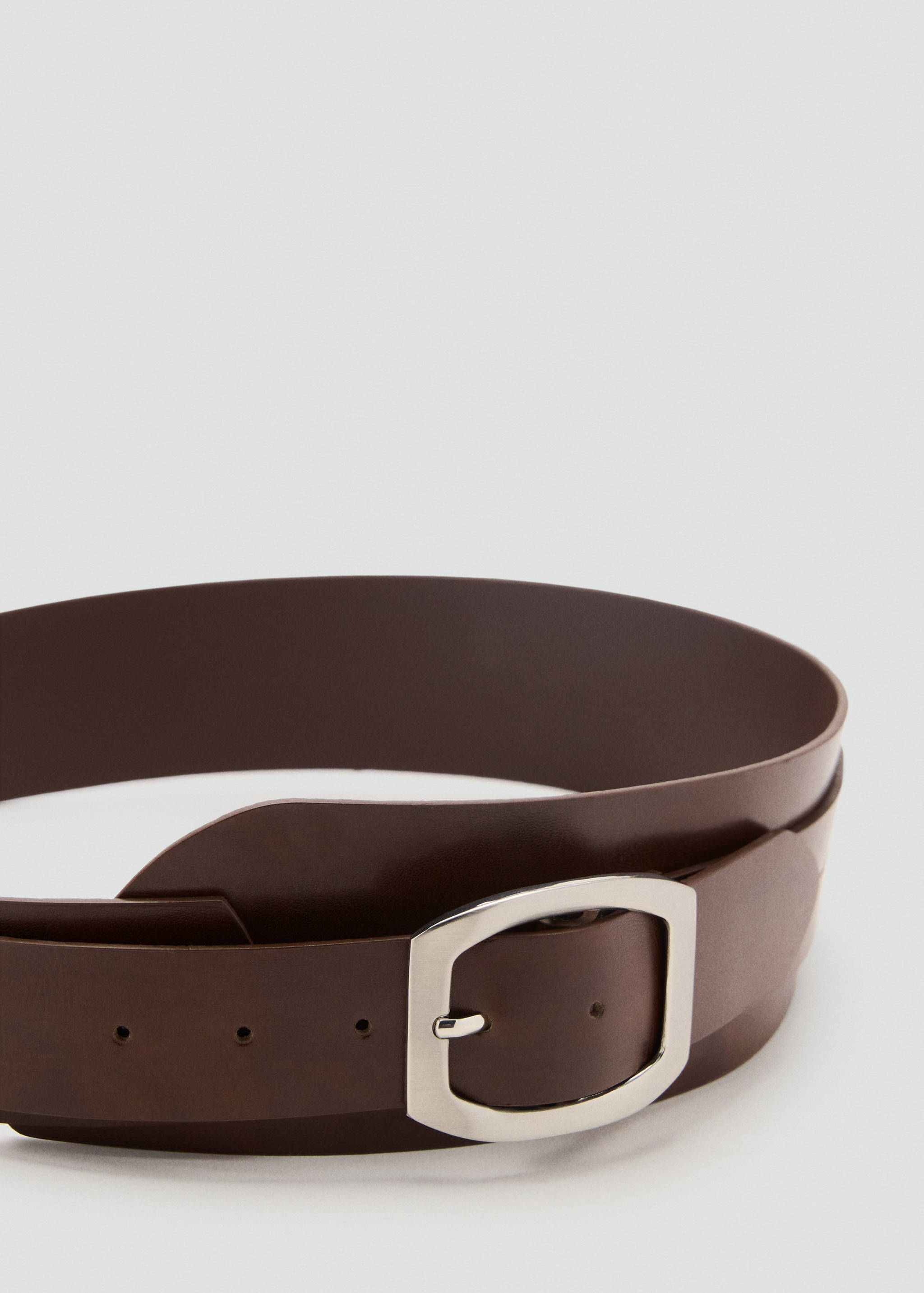 Leather obi belt - Medium plane