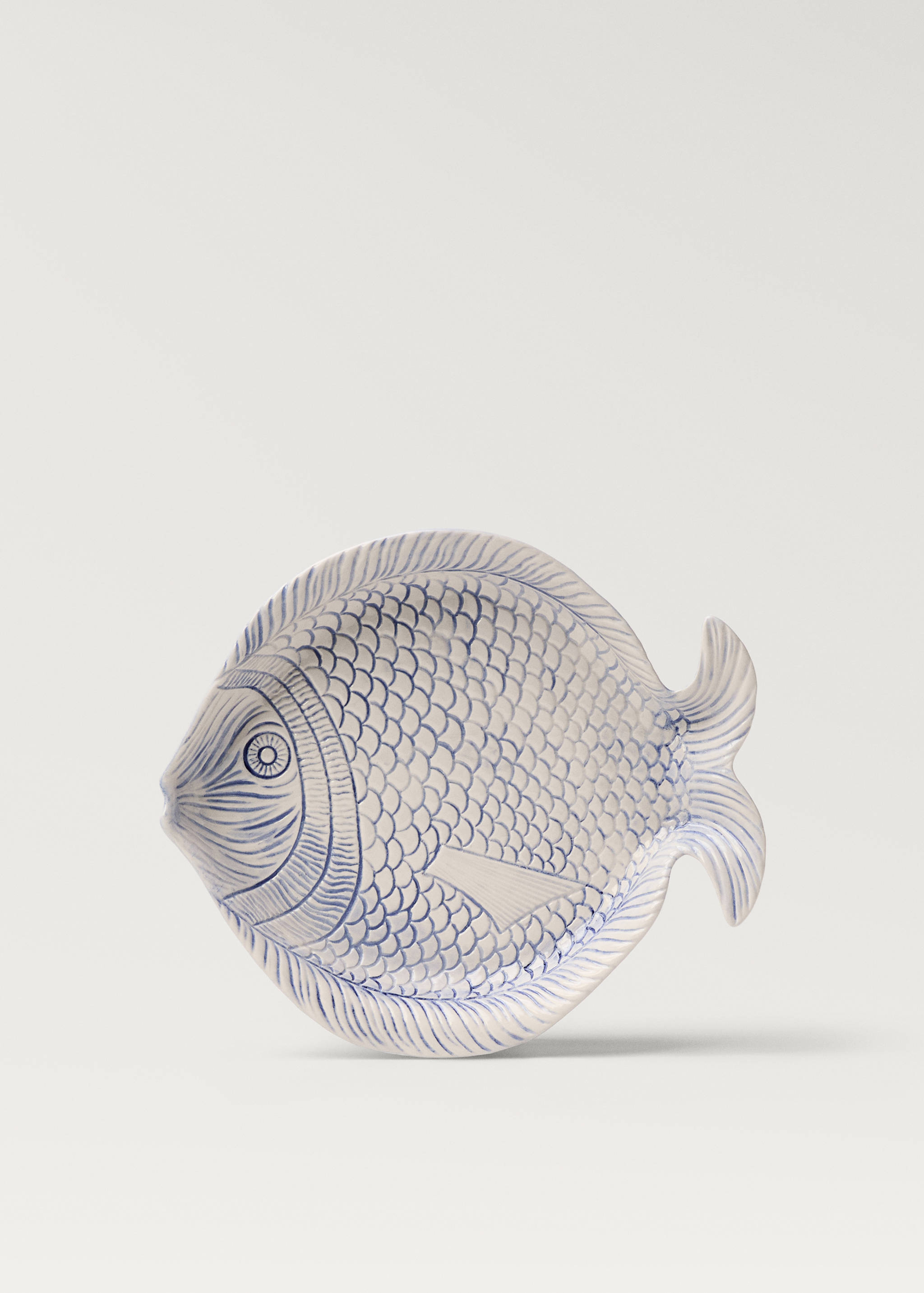 Duży półmisek z kamionki z wypukłym wzorem - Artykuł bez modela/modelki