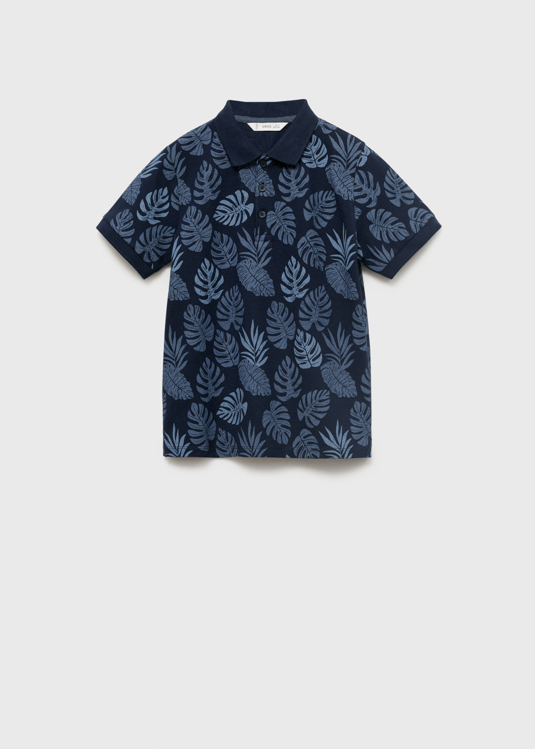 Printed cotton polo shirt - Article without model