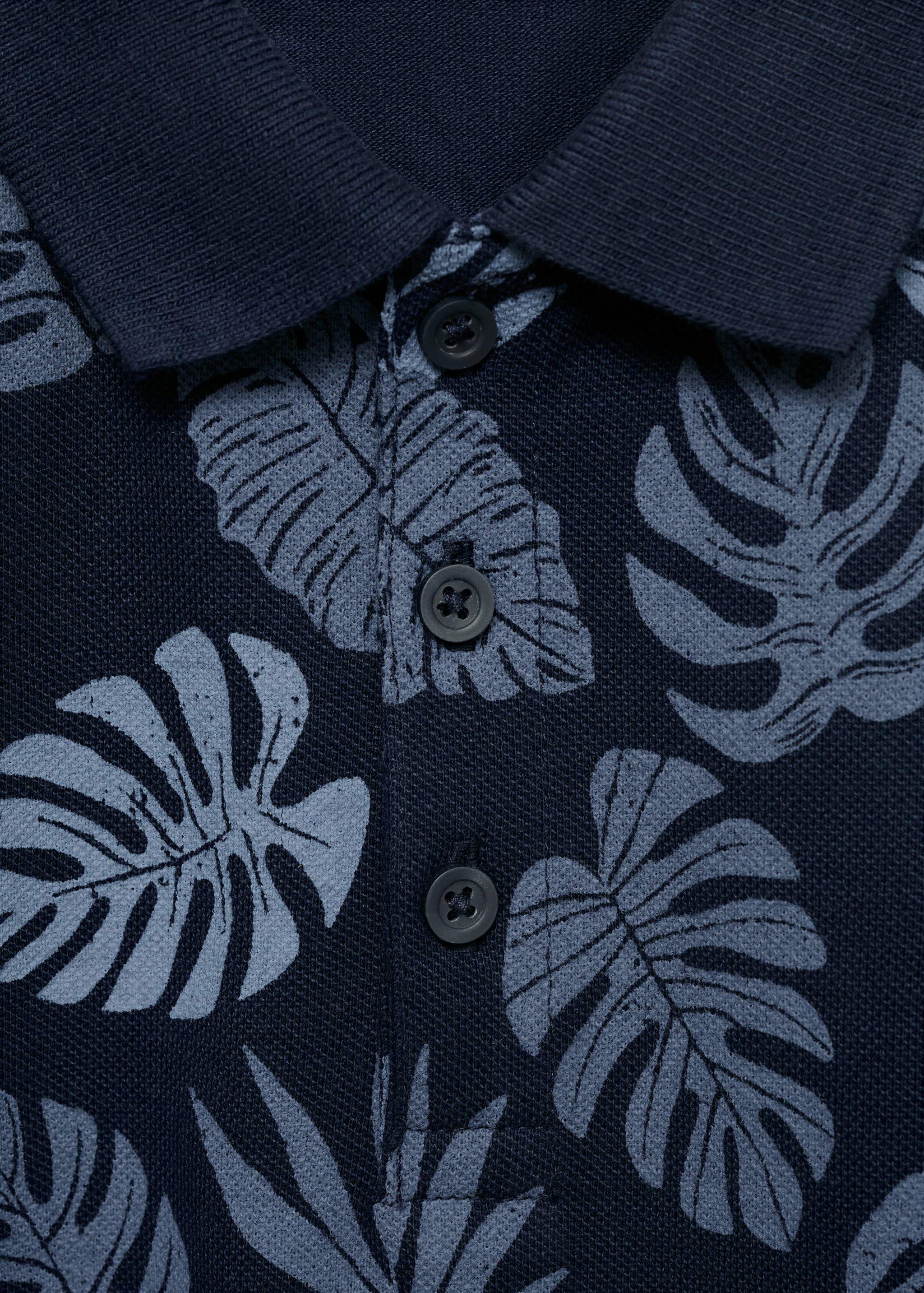 Printed cotton polo shirt - Details of the article 8