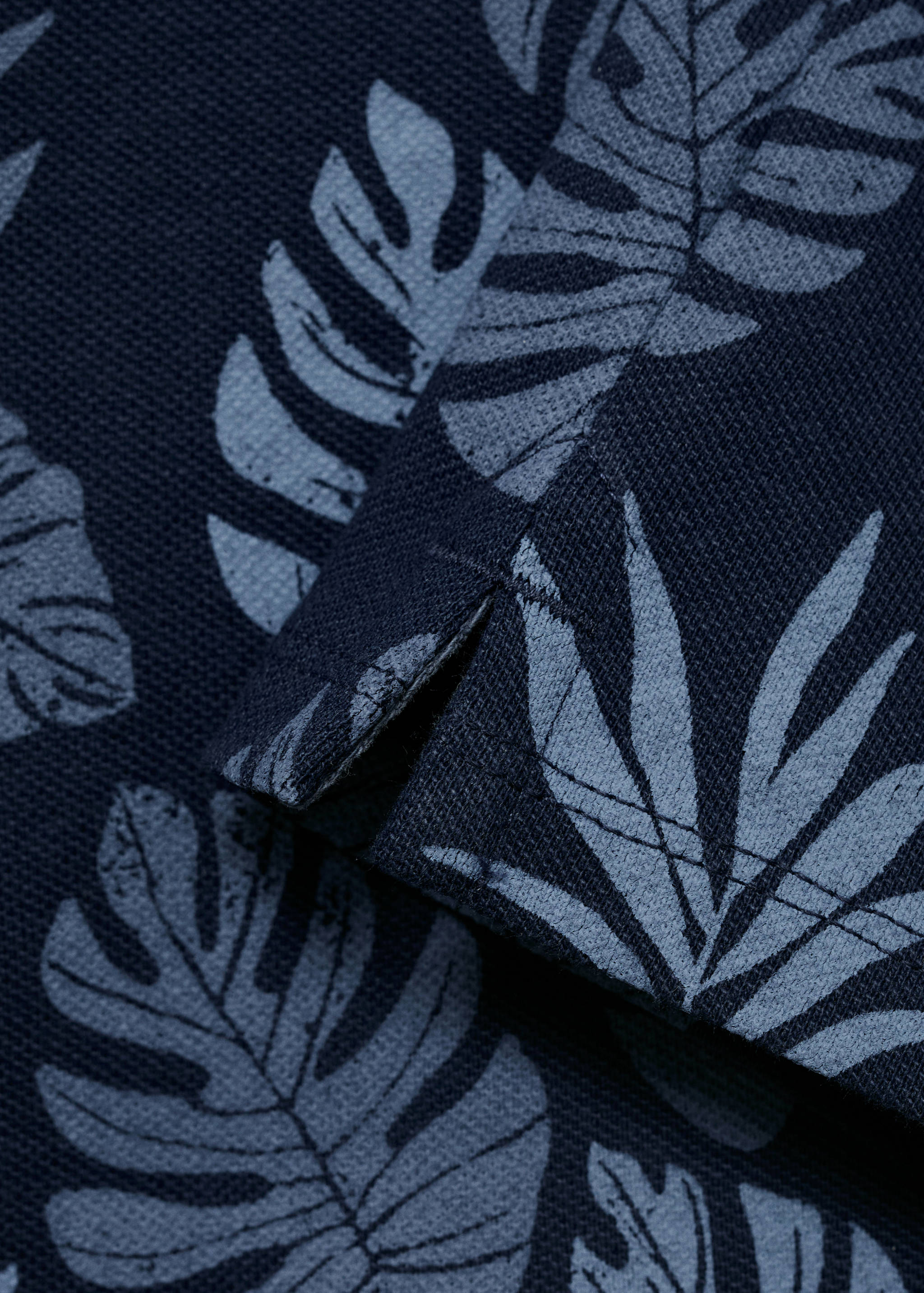 Printed cotton polo shirt - Details of the article 0