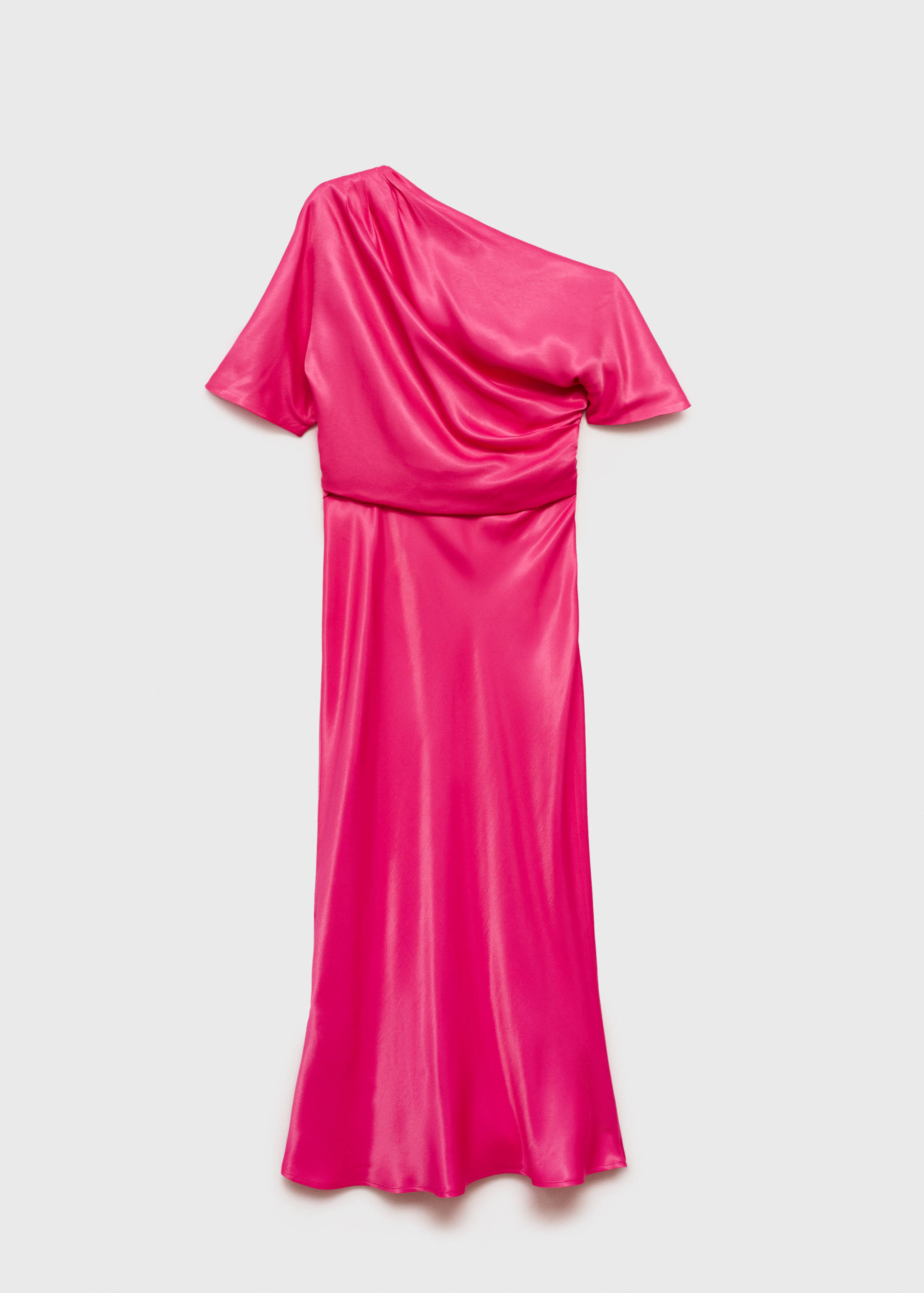 Draped asymmetrical midi-dress - Article without model
