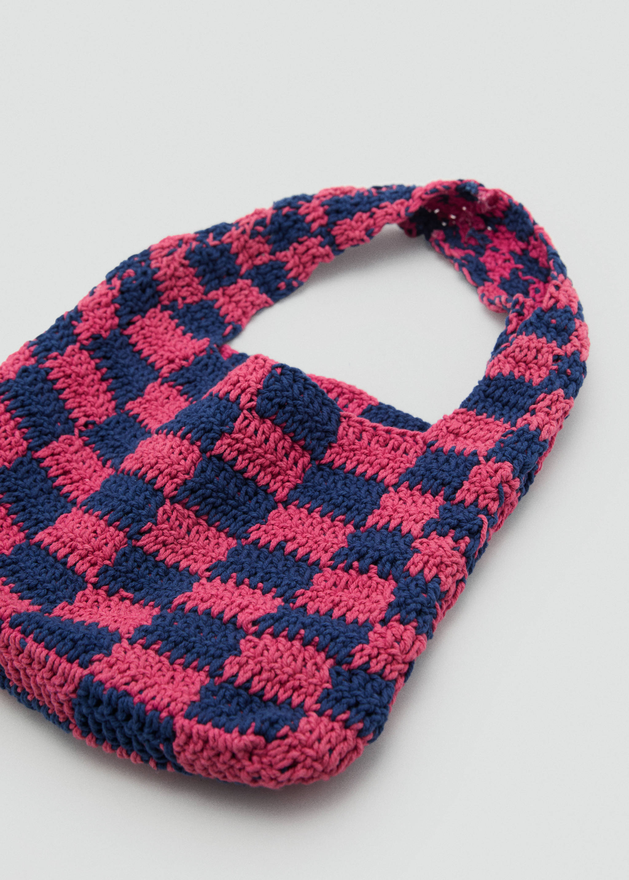 Szydełkowa torebka ze wzorem w kratę - Szczegóły artykułu 1