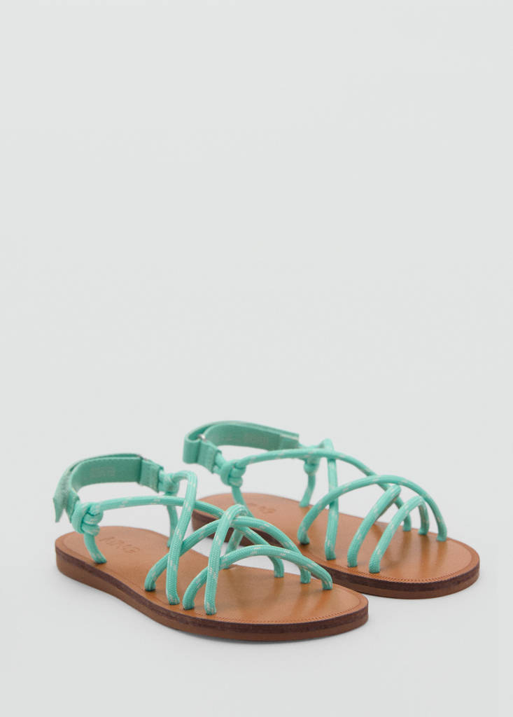 Lace-up sandals — Pastel Green