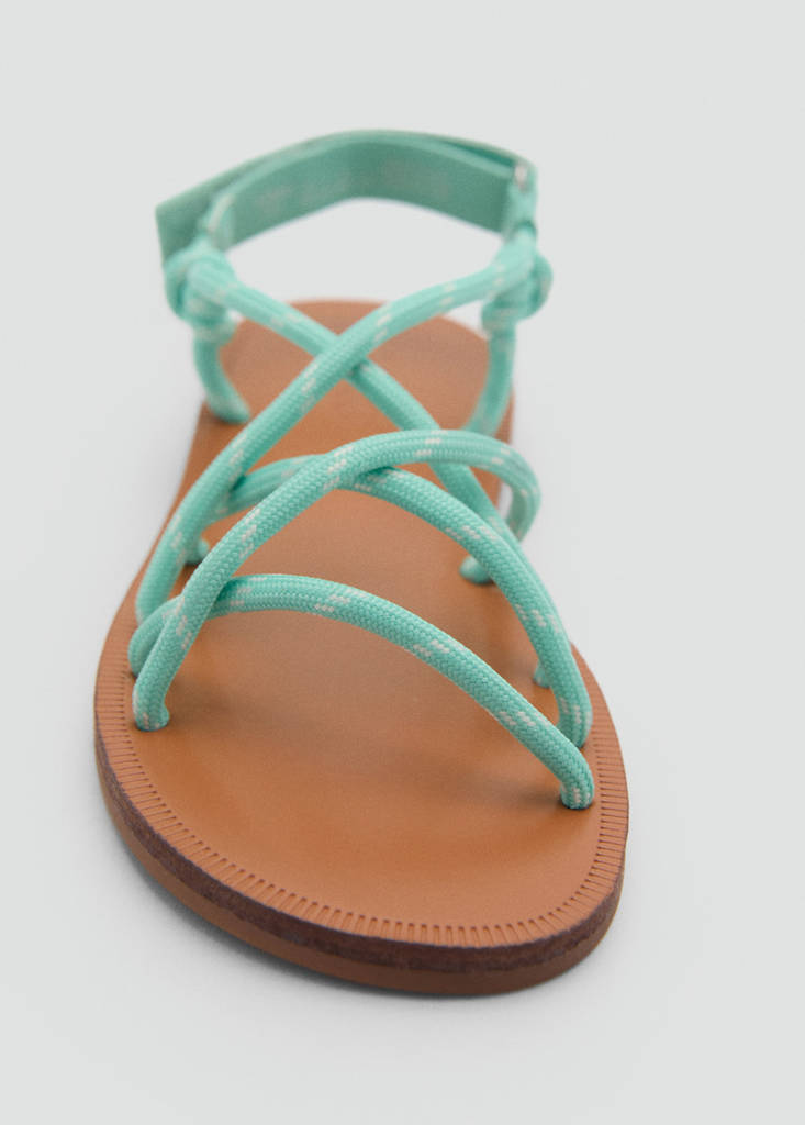 Lace-up sandals — Pastel Green