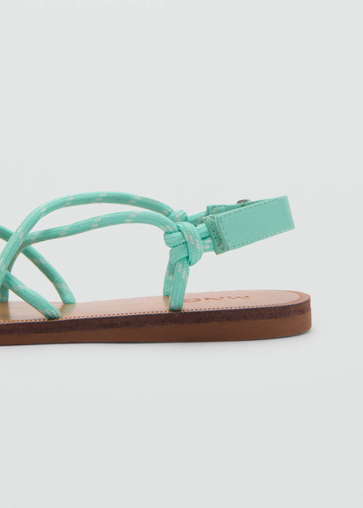 Lace-up sandals — Pastel Green