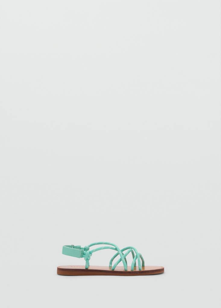 Lace-up sandals — Pastel Green