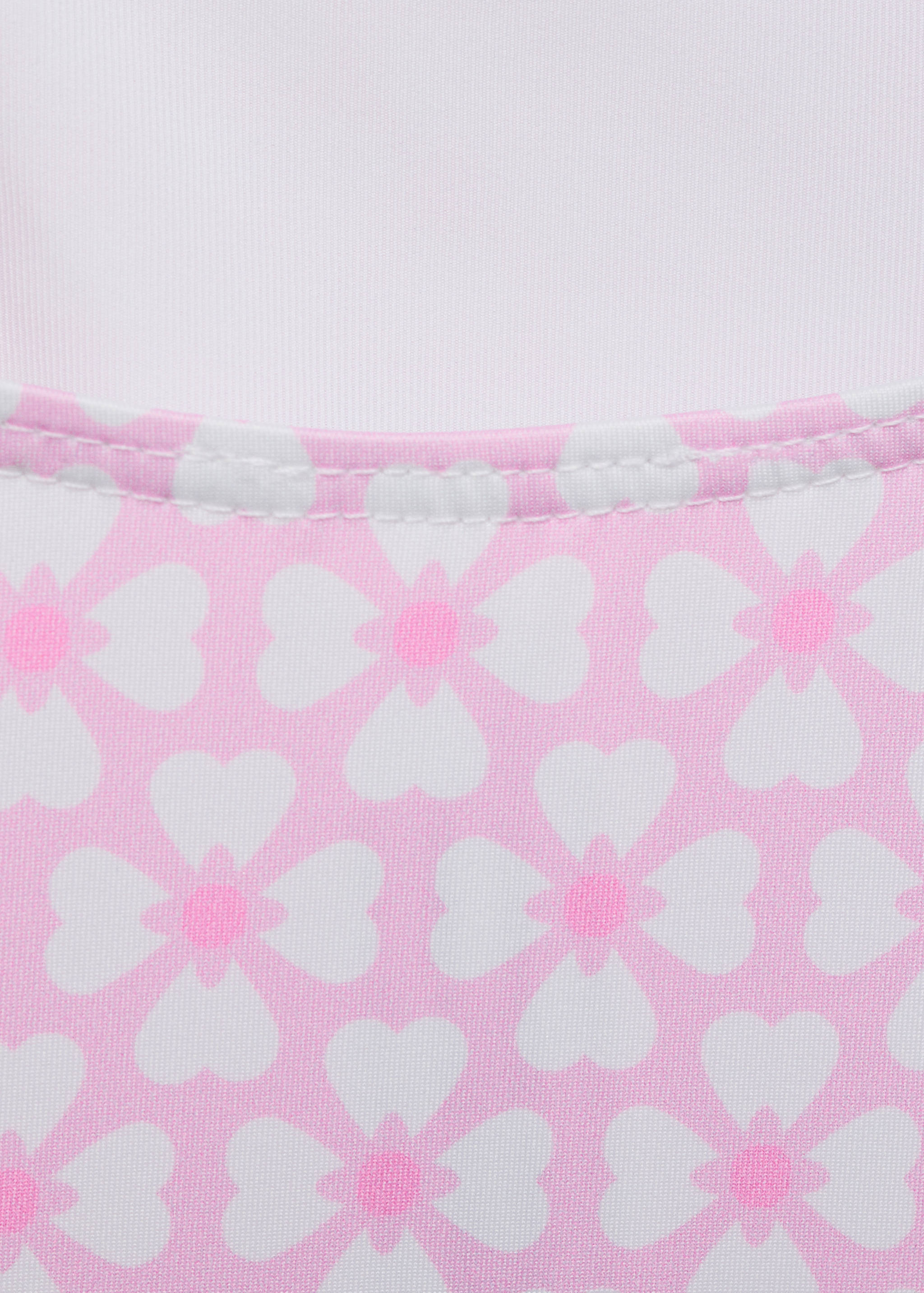 Printed swimsuit with ruffled straps - Details of the article 0