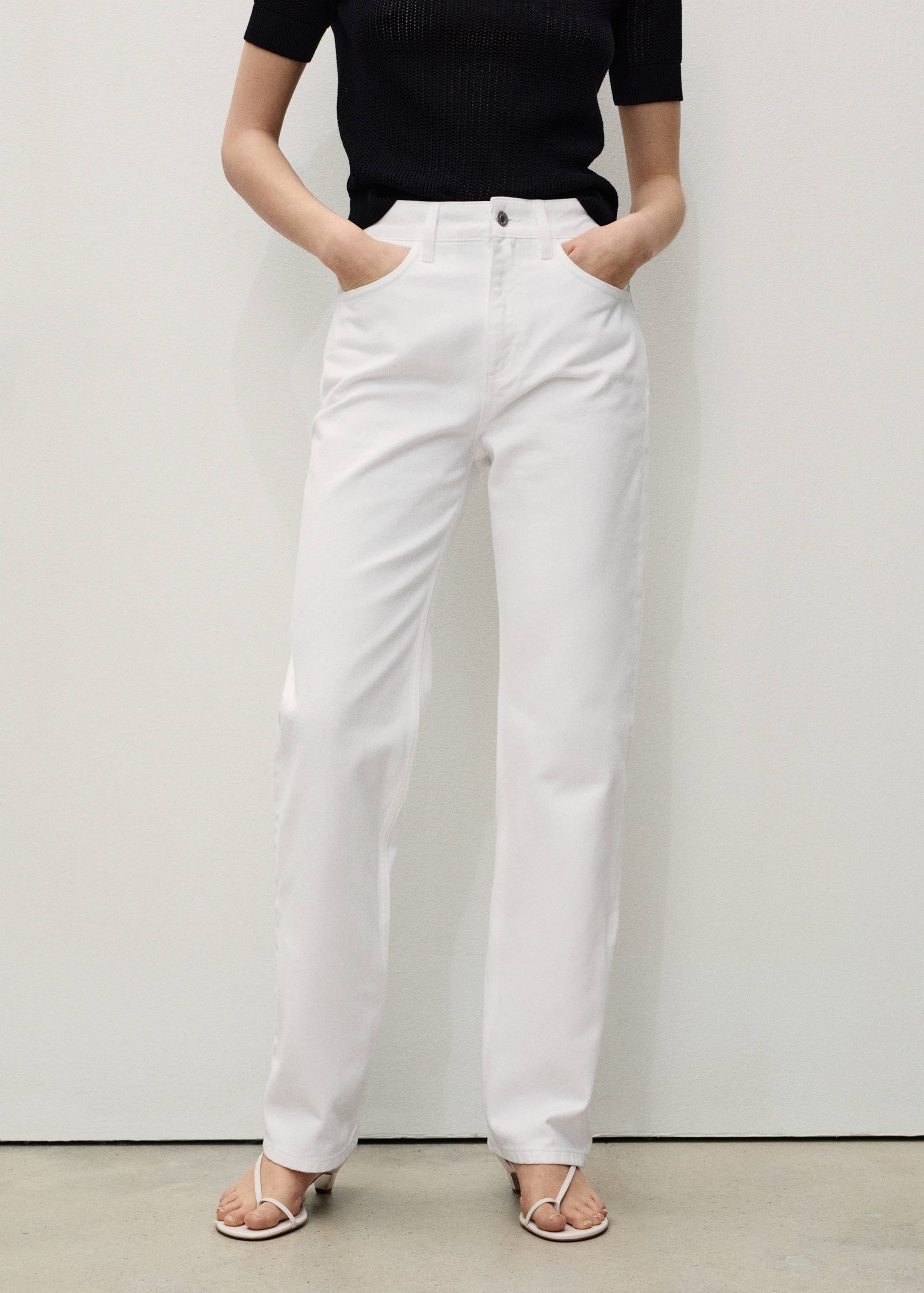 Matilda medium-rise straight-fit jeans - Medium plane