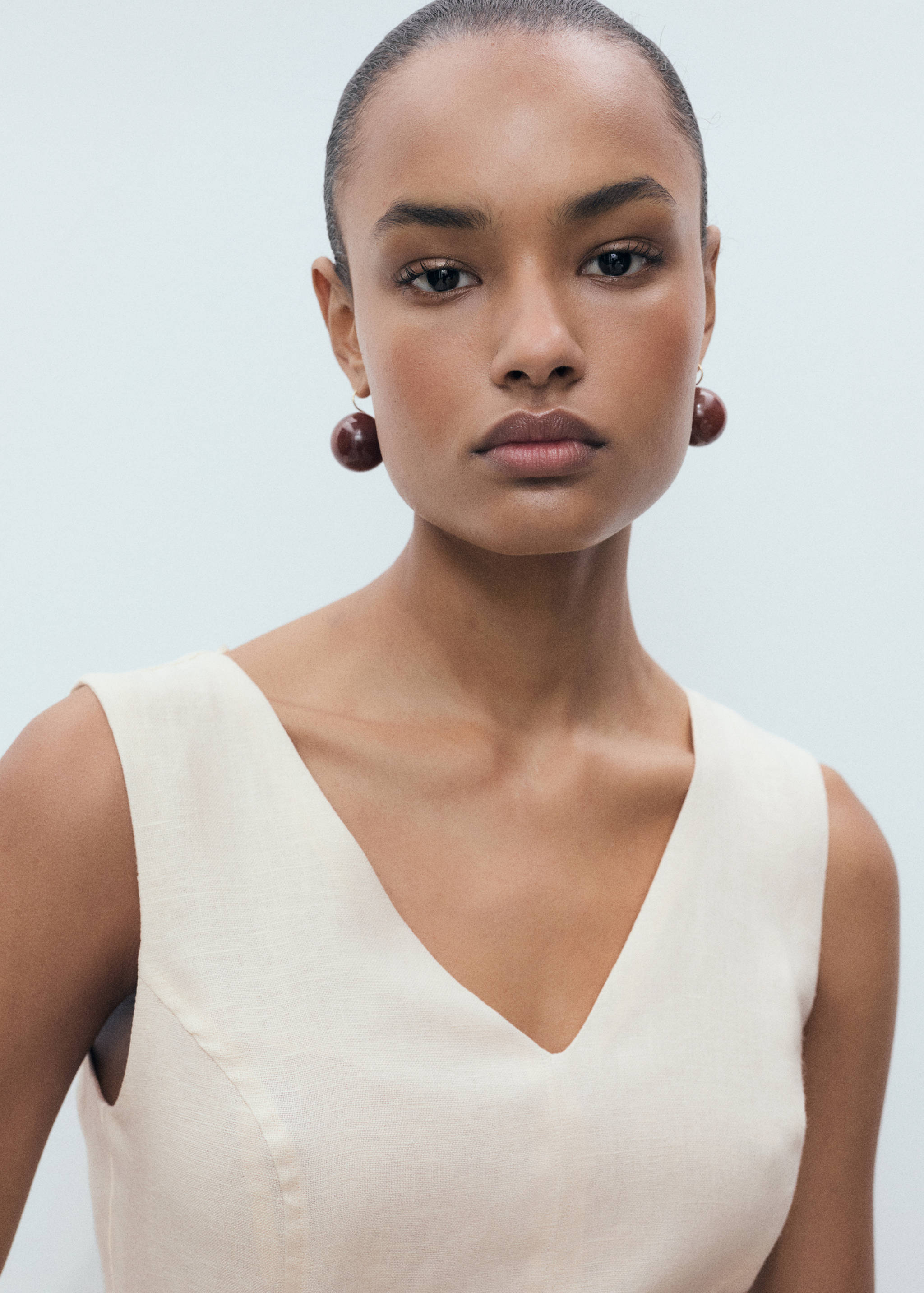 Vestido linho cinto - Pormenor do artigo 1