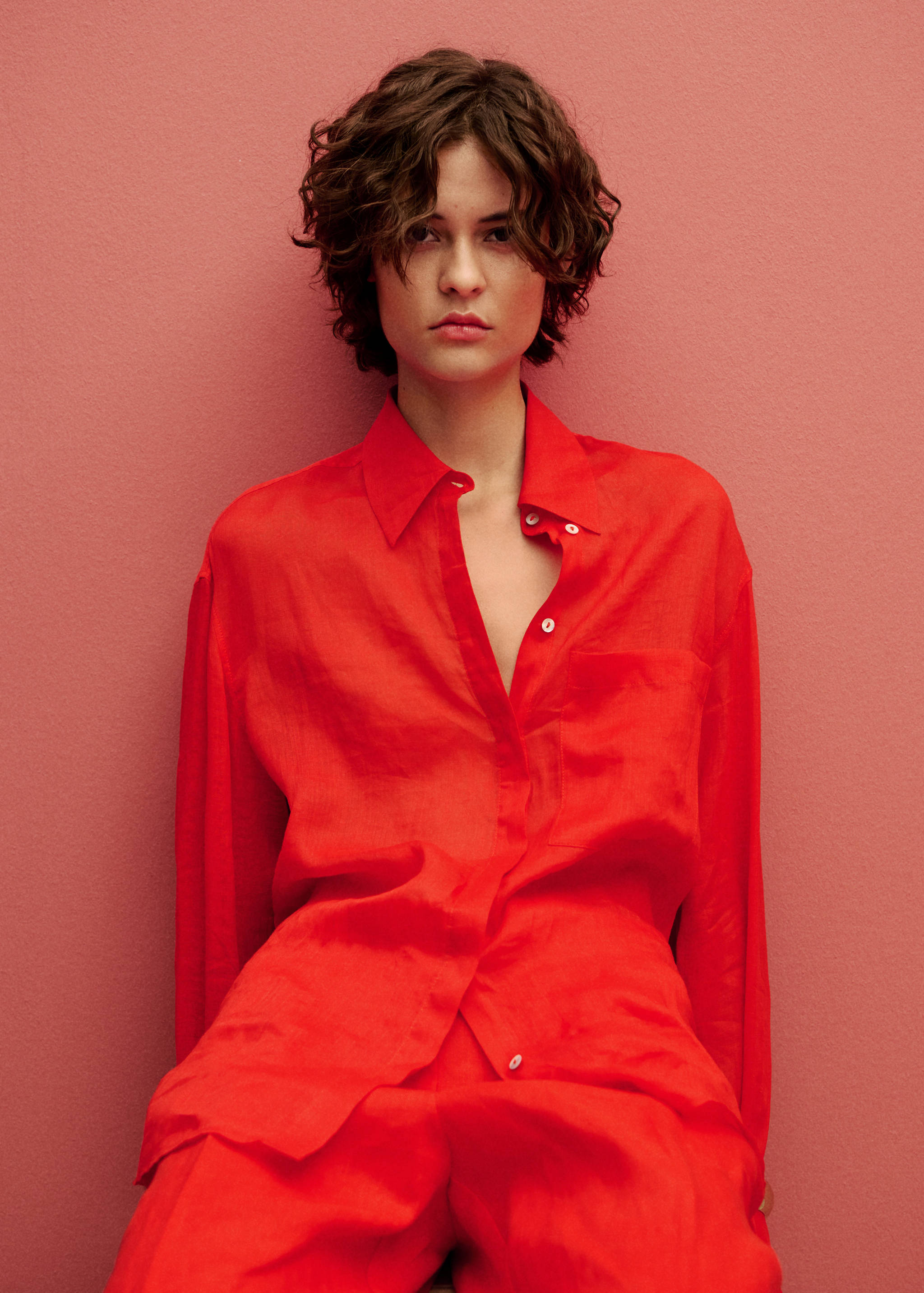 قميص راميو بجيب - رؤية وسط